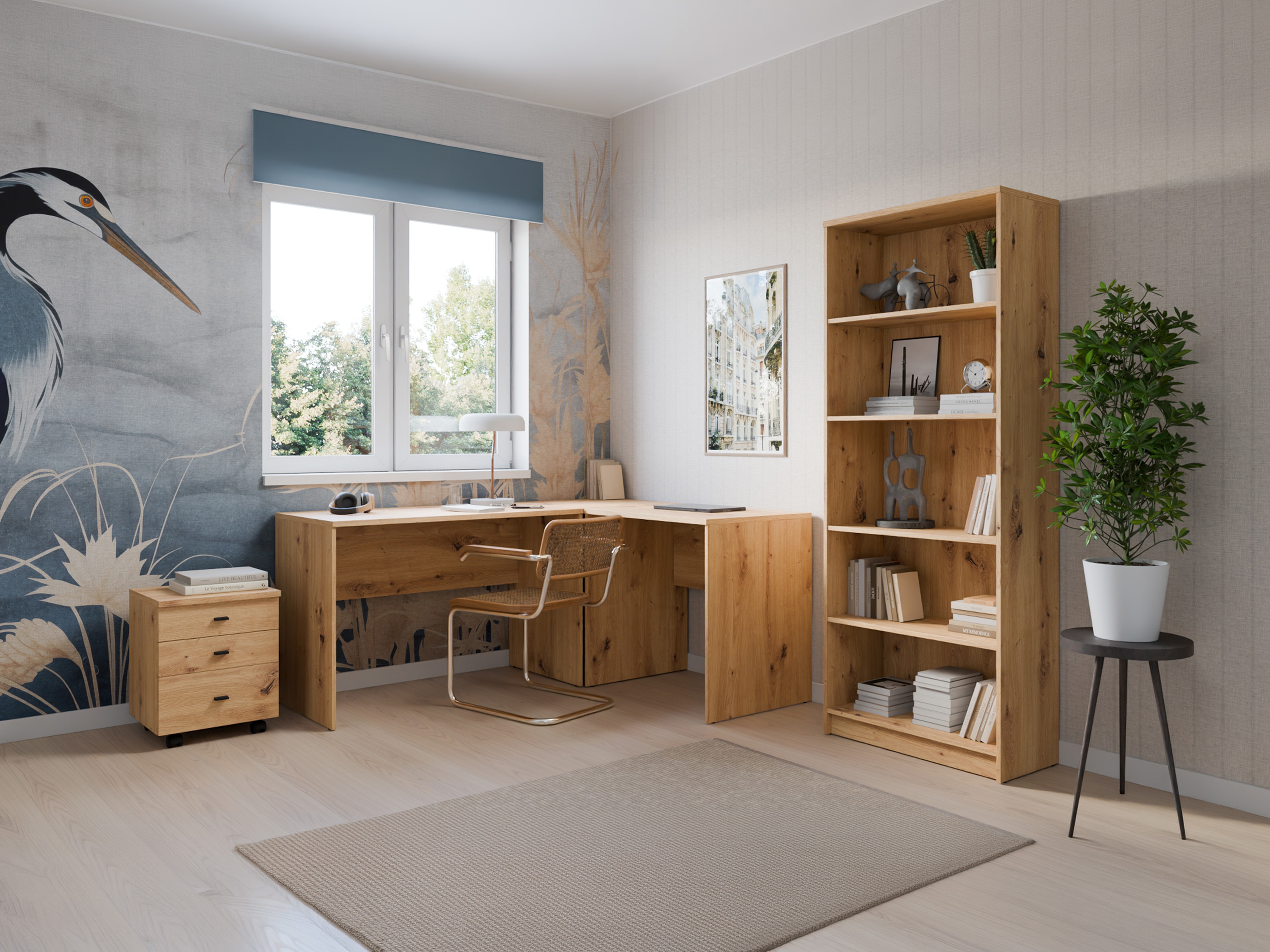 Thuiskantoorset Fiofive 120 (Artisan eiken)