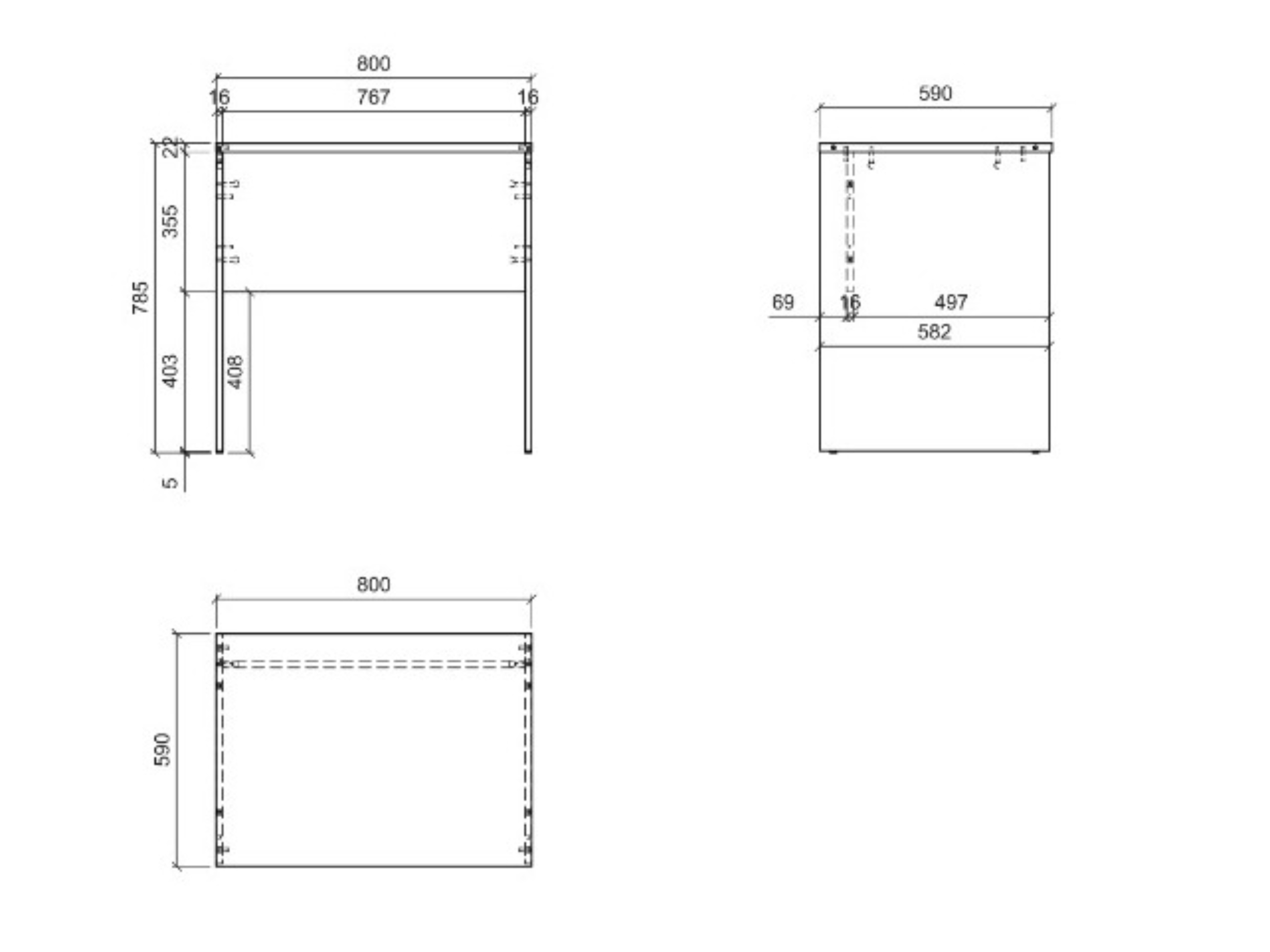 Bureau Fiofive 108 (Artisan eiken)