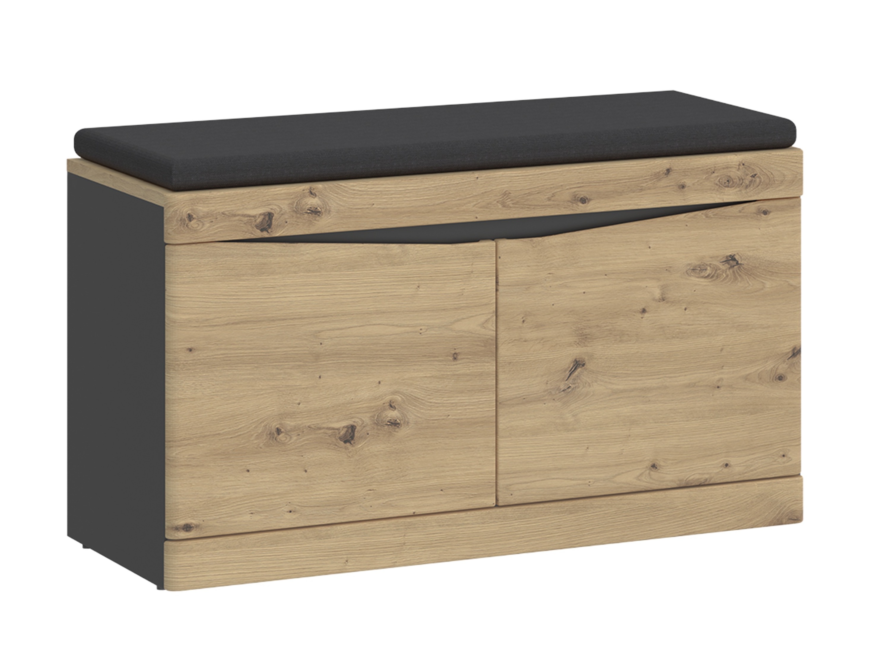Schoenenkast Ontario 146 (Artisan eiken + Antraciet)