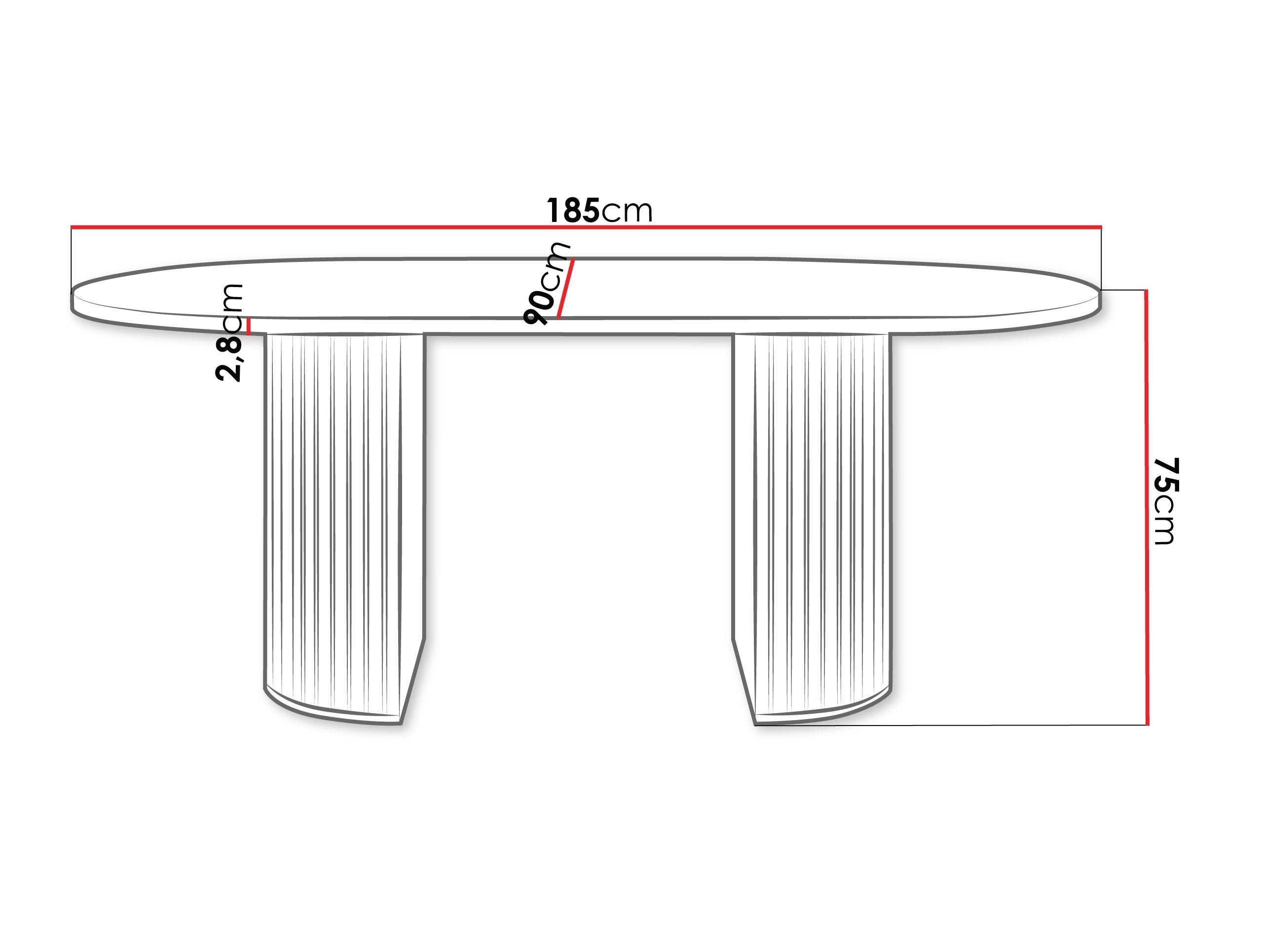 Tafel Comfivo Ulma (Licht travertin + Beige)
