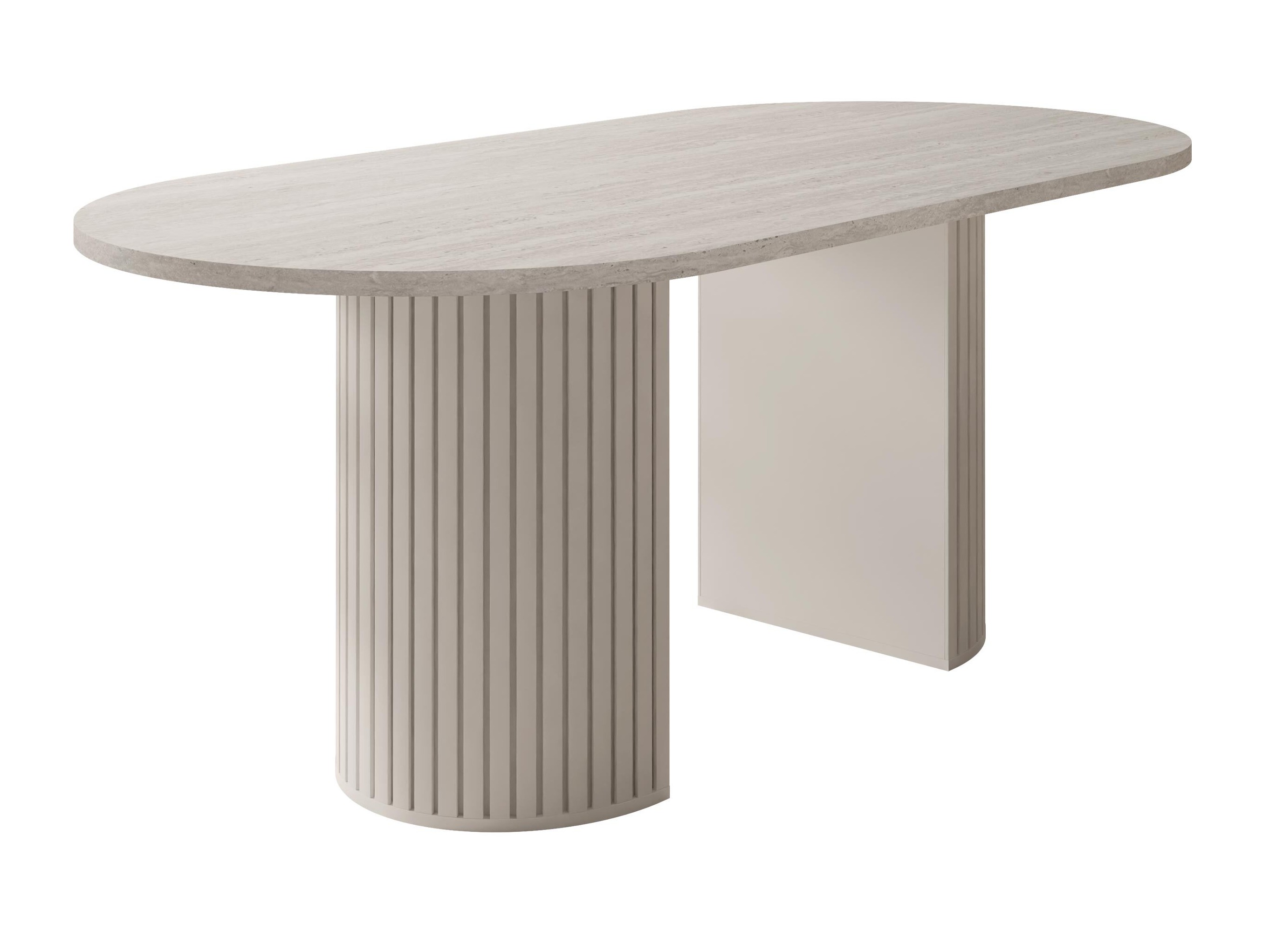 Tafel Comfivo Ulma (Licht travertin + Beige)