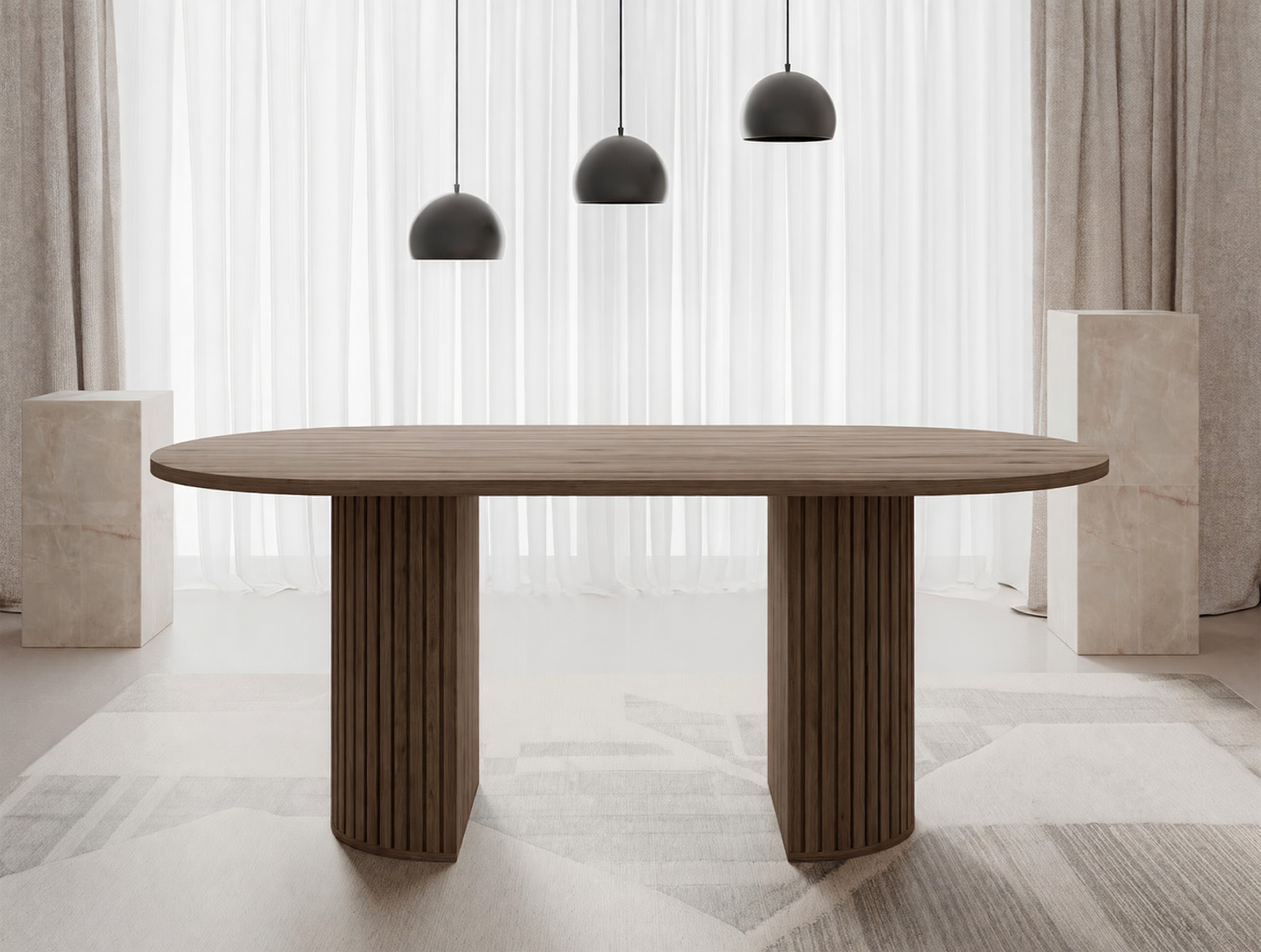 Tafel Comfivo Ulma (Notenhout)