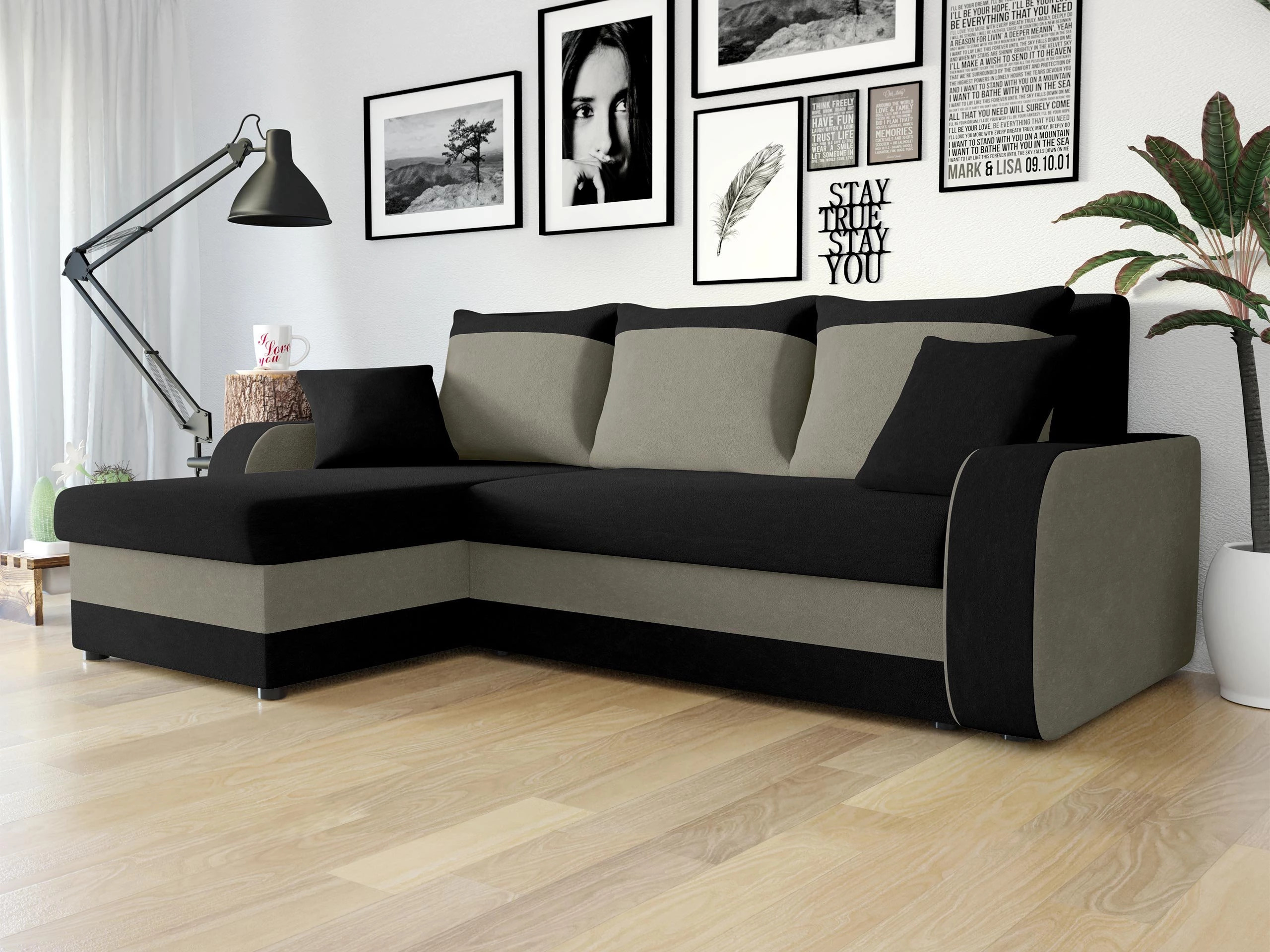 Hoekbank Comfivo Melissa I (Mikrofaza 0015 + Mikrofaza 0014)