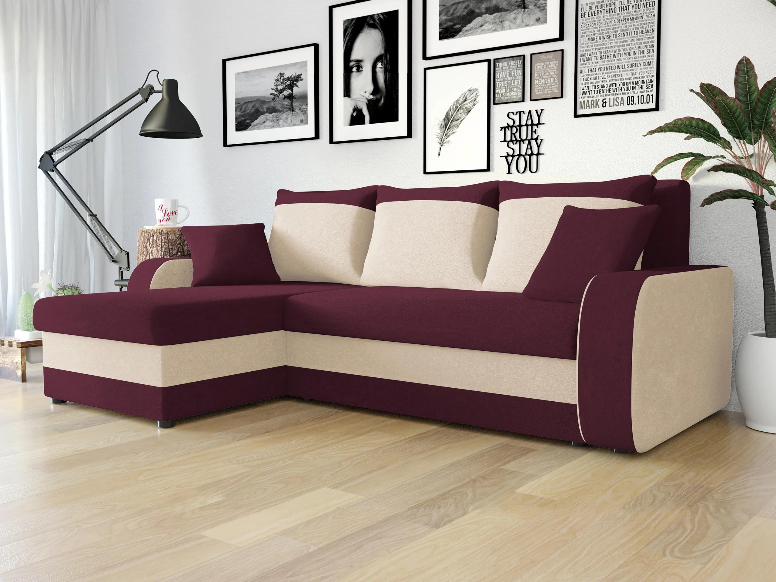 Hoekbank Comfivo Melissa I (Mikrofaza 0025 + Mikrofaza 0031)