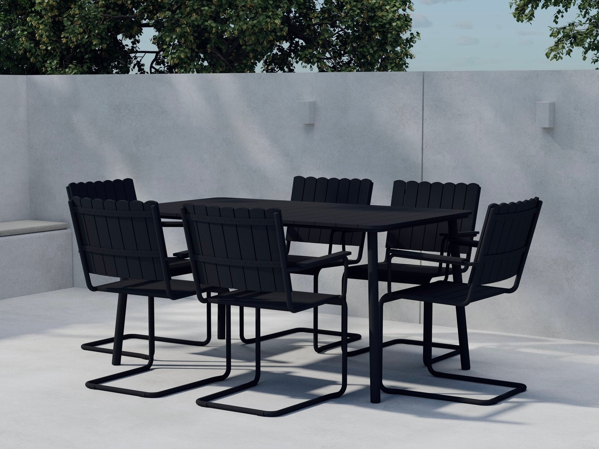 Tafel en stoelen set Dallas 5288