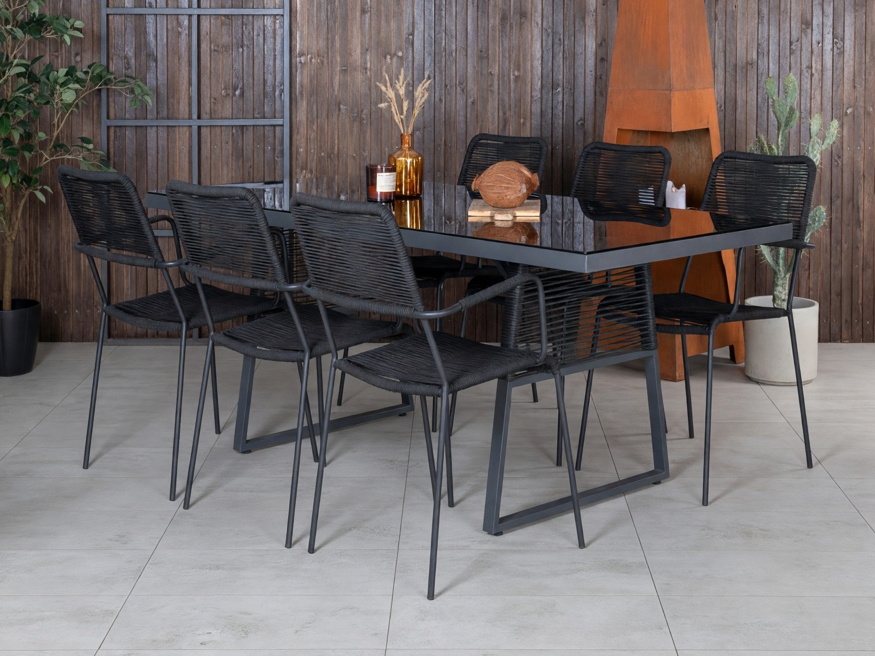 Tafel en stoelen set Dallas 5291