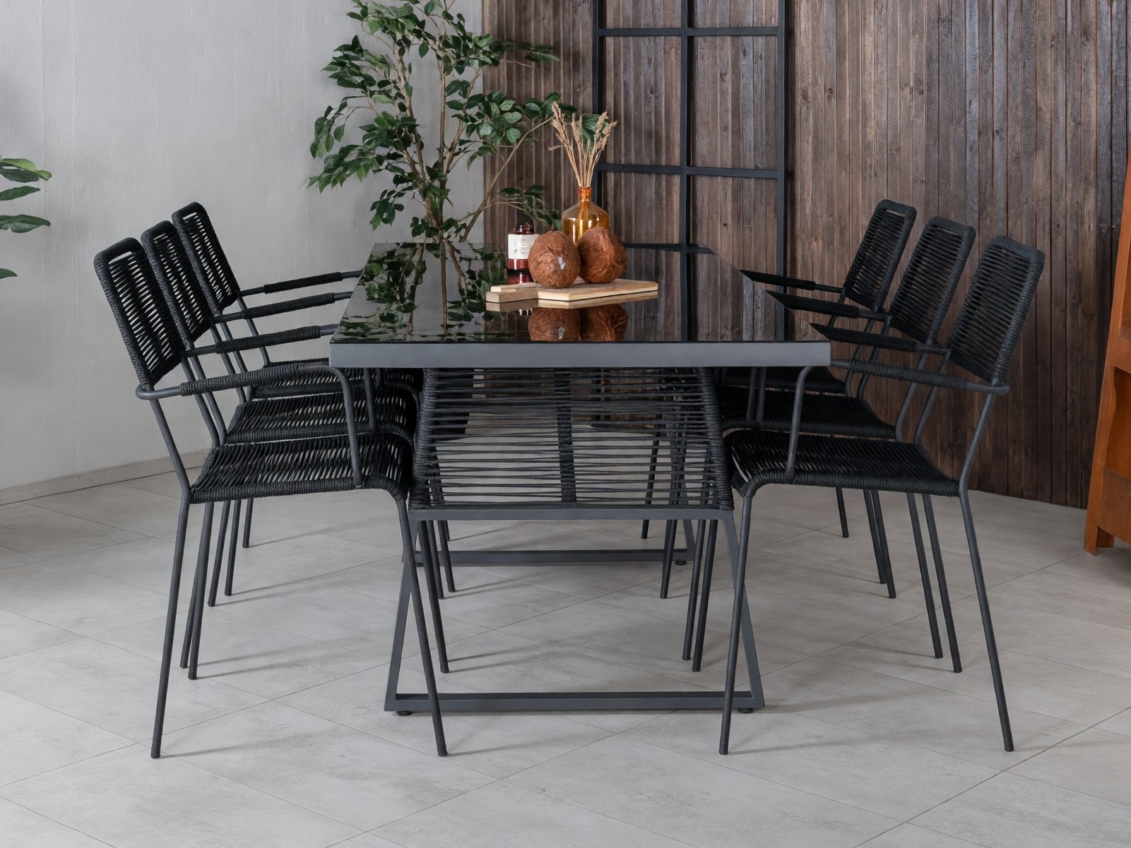 Tafel en stoelen set Dallas 5291