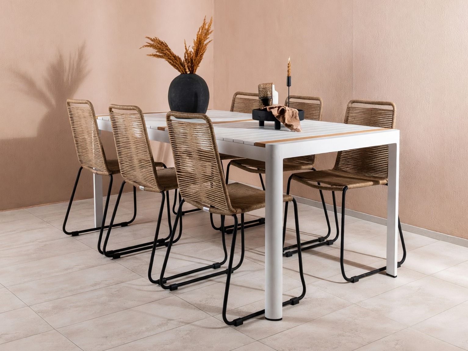Tafel en stoelen set Dallas 5292