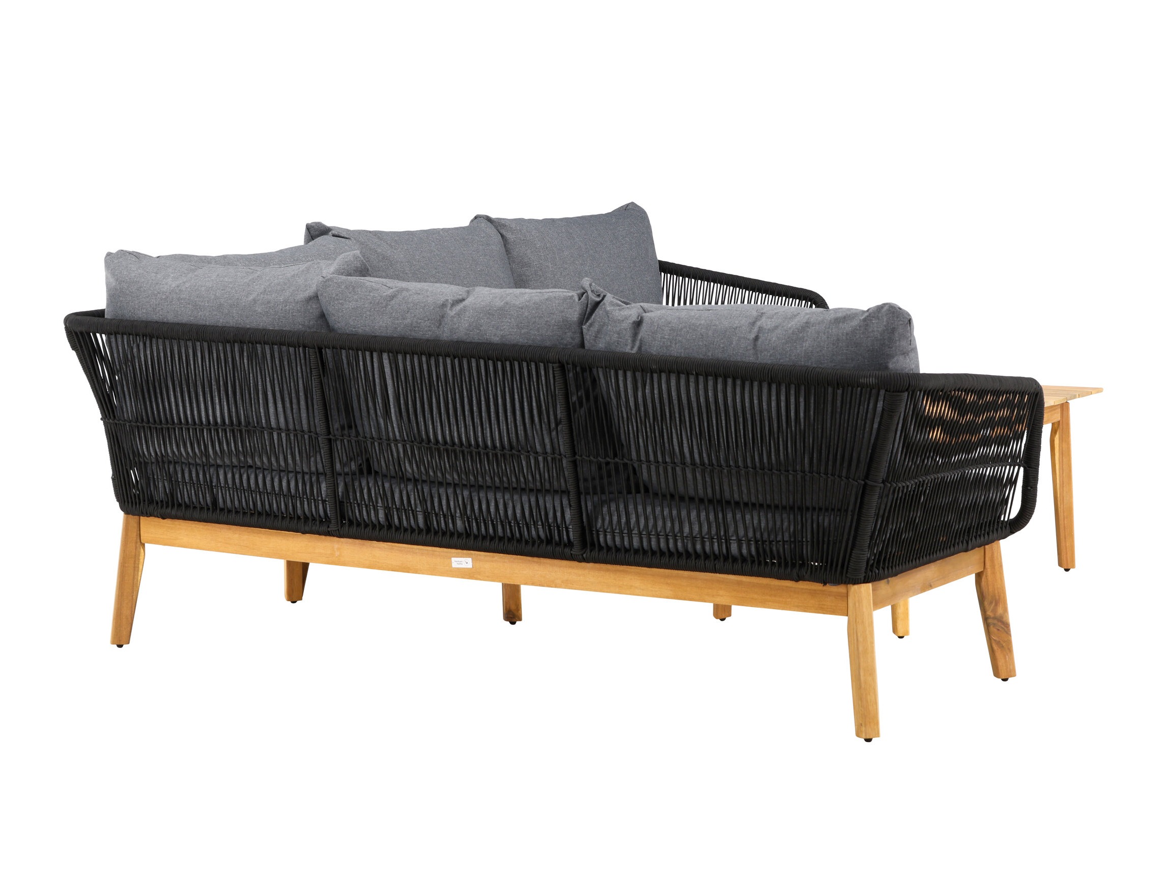 Buiten meubilair set Dallas 1085 (Acacia + Zwart)