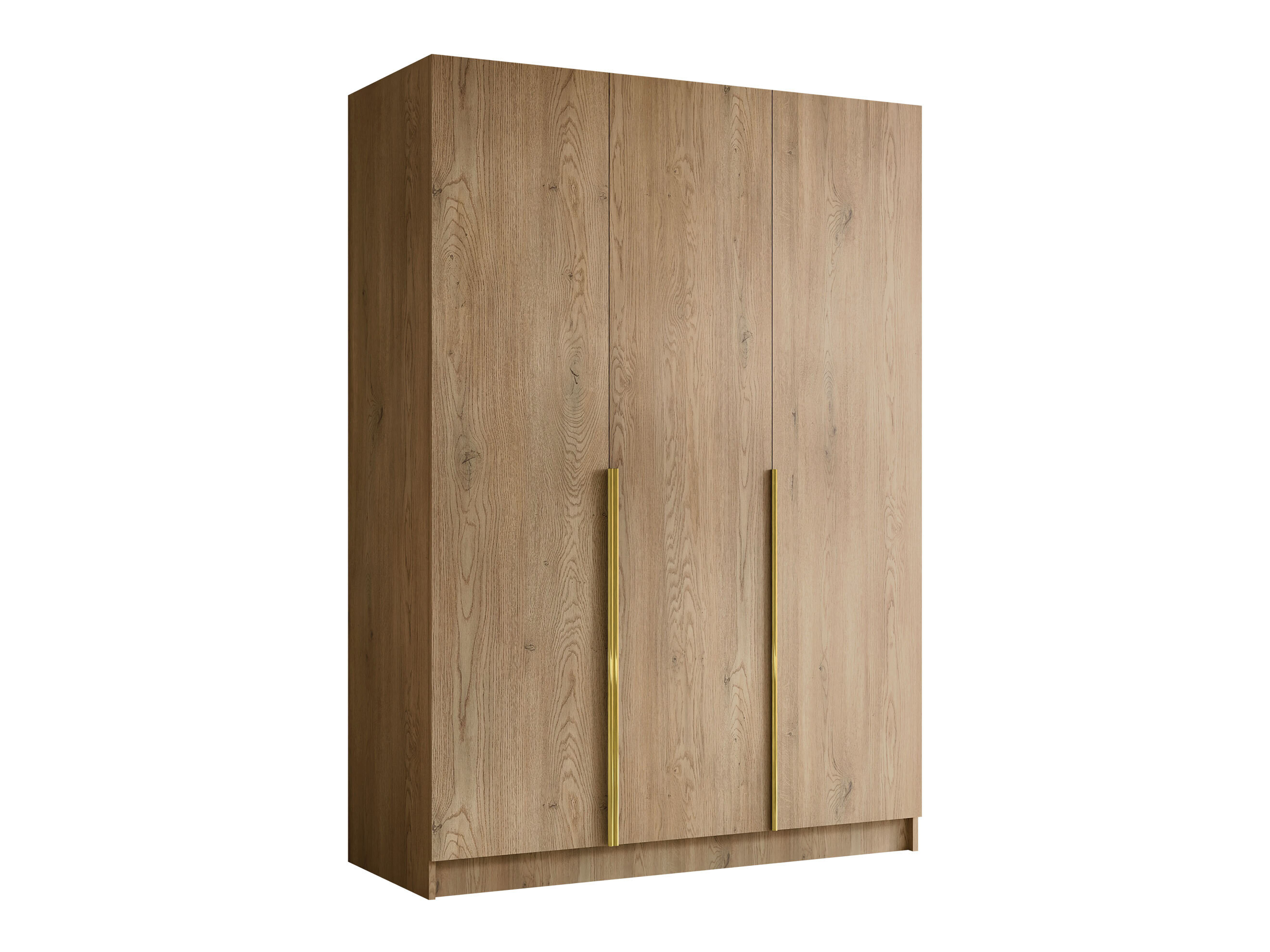 Kledingkast Closico Decoron I (Licht hout + Gouden)