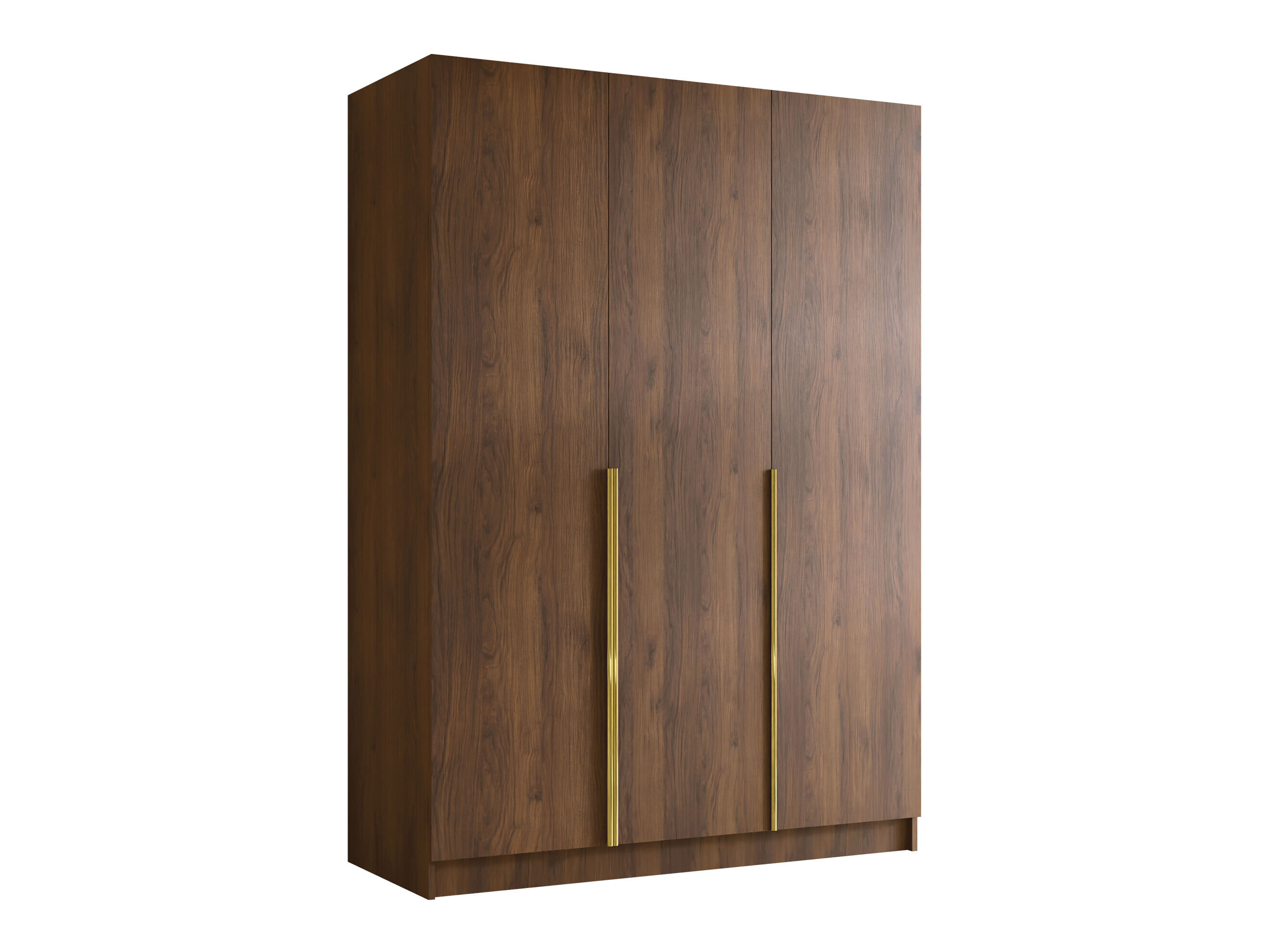 Kledingkast Closico Decoron I (Notenhout + Gouden)