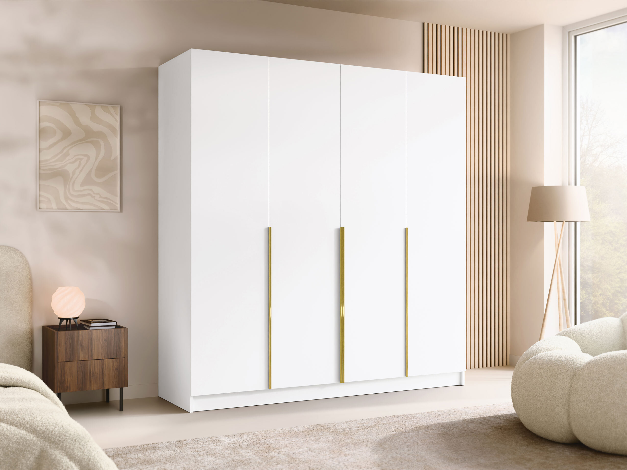 Kledingkast Closico Navor I (Wit)