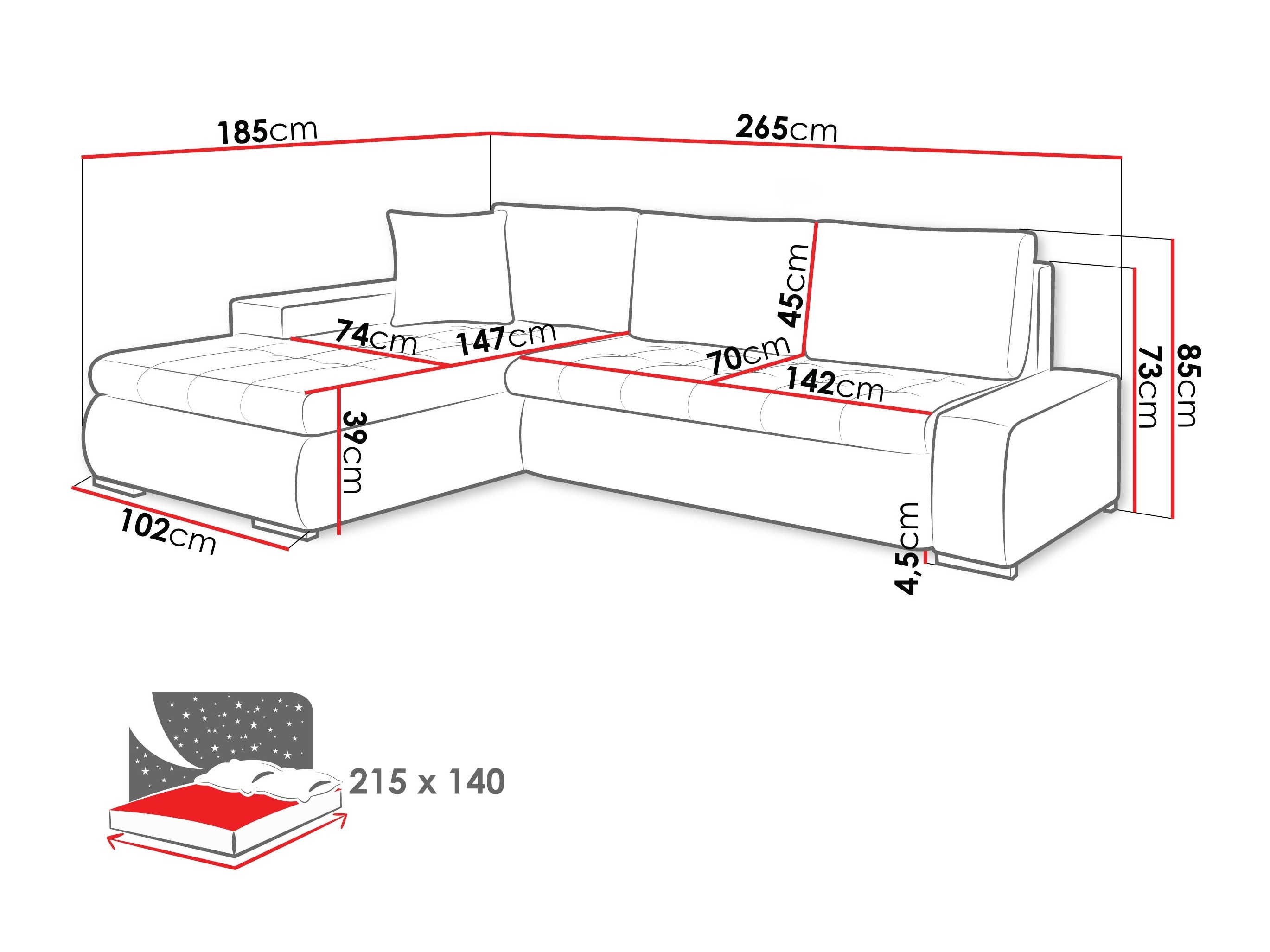 Hoekbank Comfivo Nitor III (Sicuro 45 + Sicuro 50)