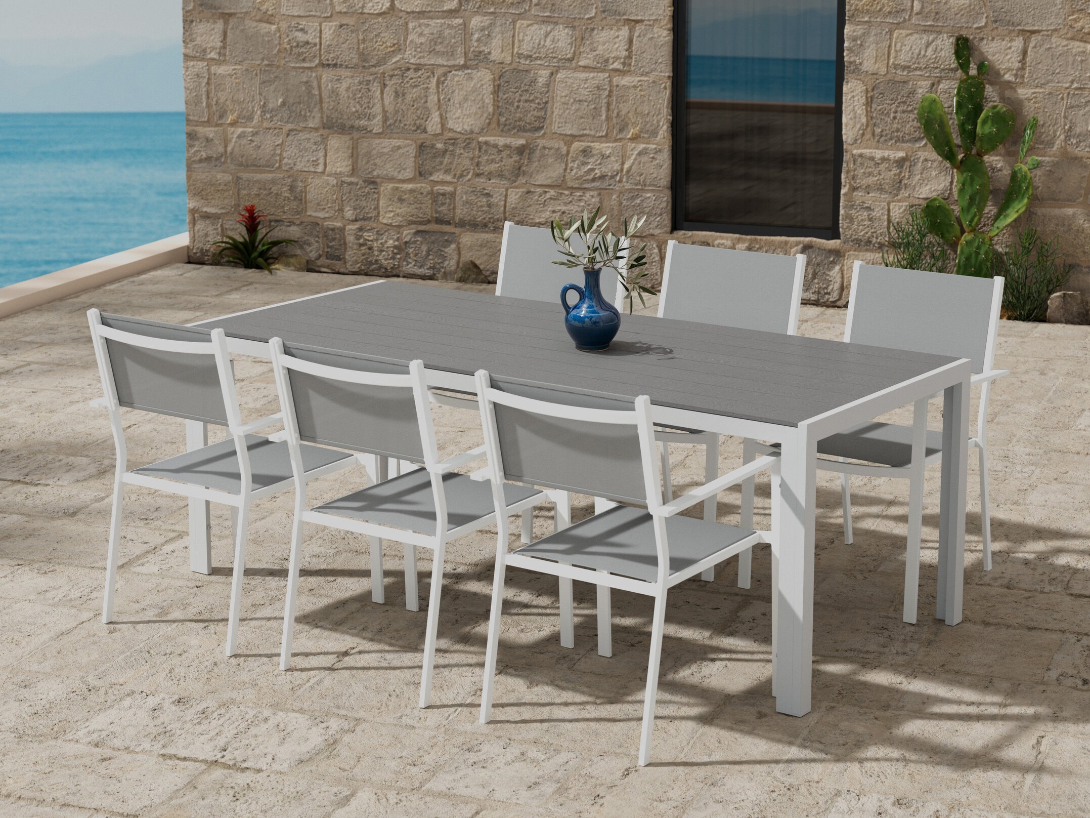 Tafel en stoelen set Dallas 5301
