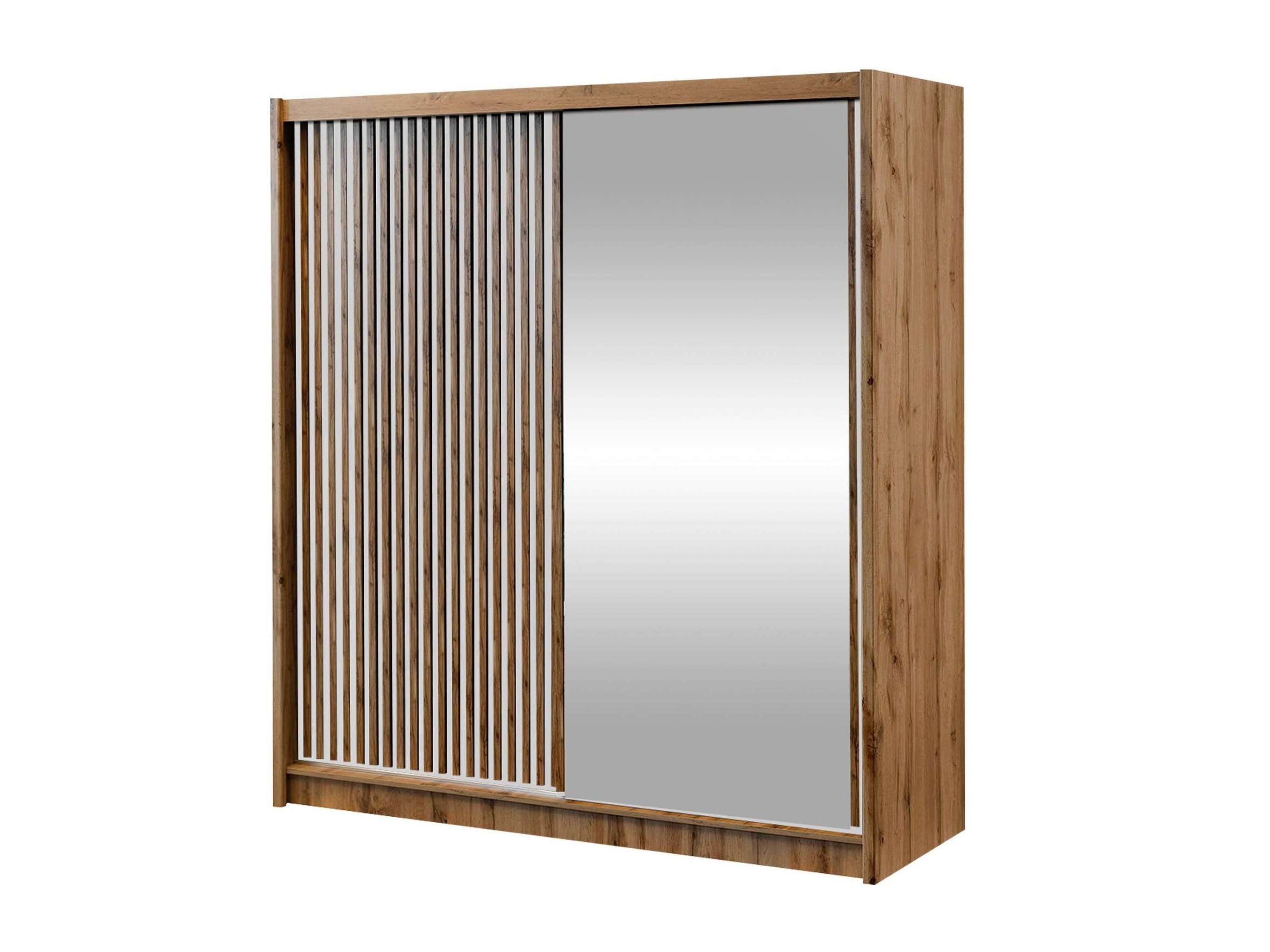 Kledingkast Gemes (Wotan eik + Wit)