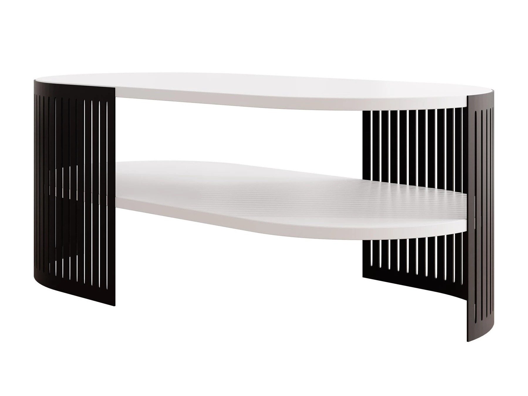 Salontafel Civer VI (Zwart + Wit)