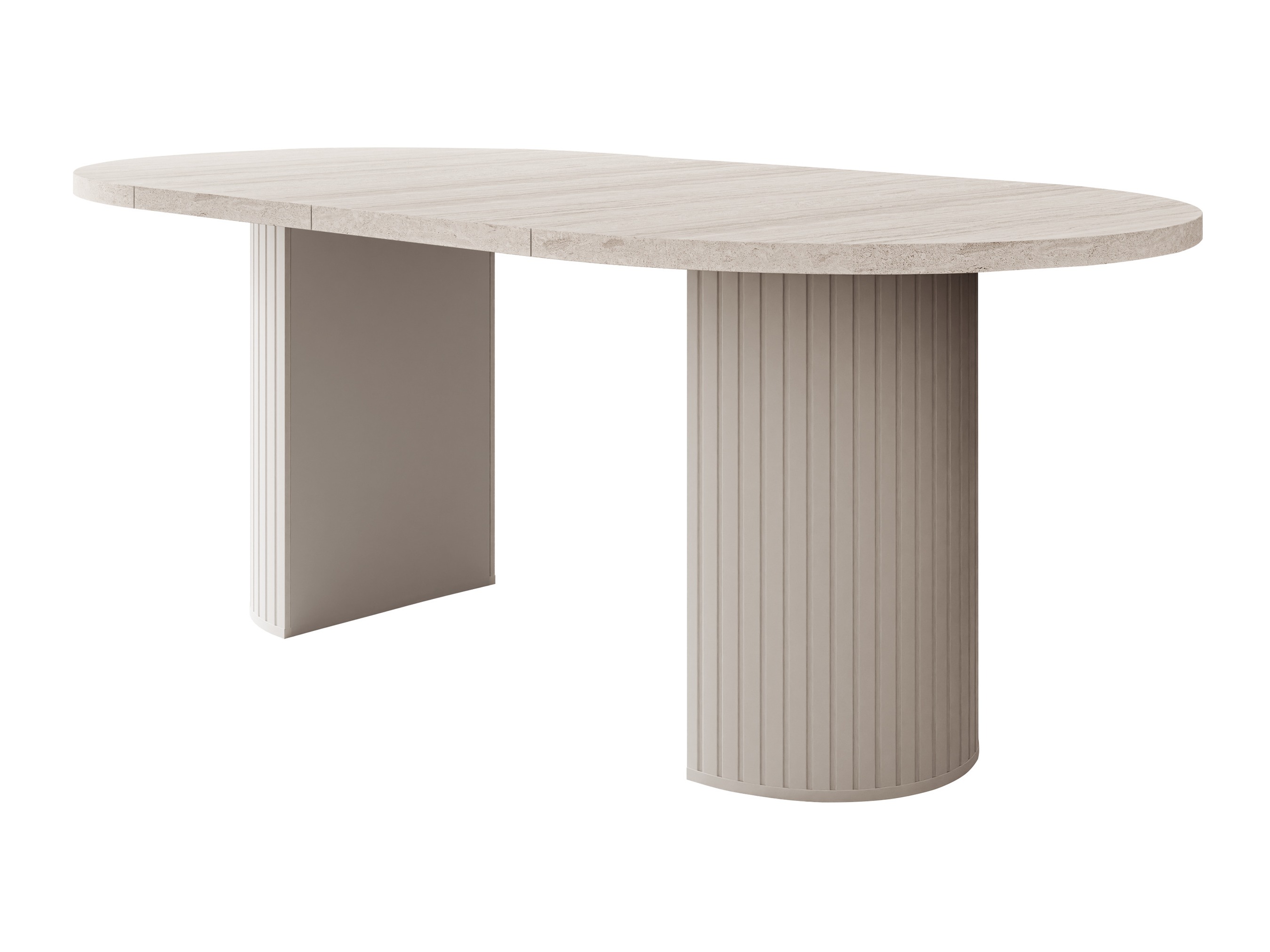 Tafel Cupedo (Licht travertin + Beige)