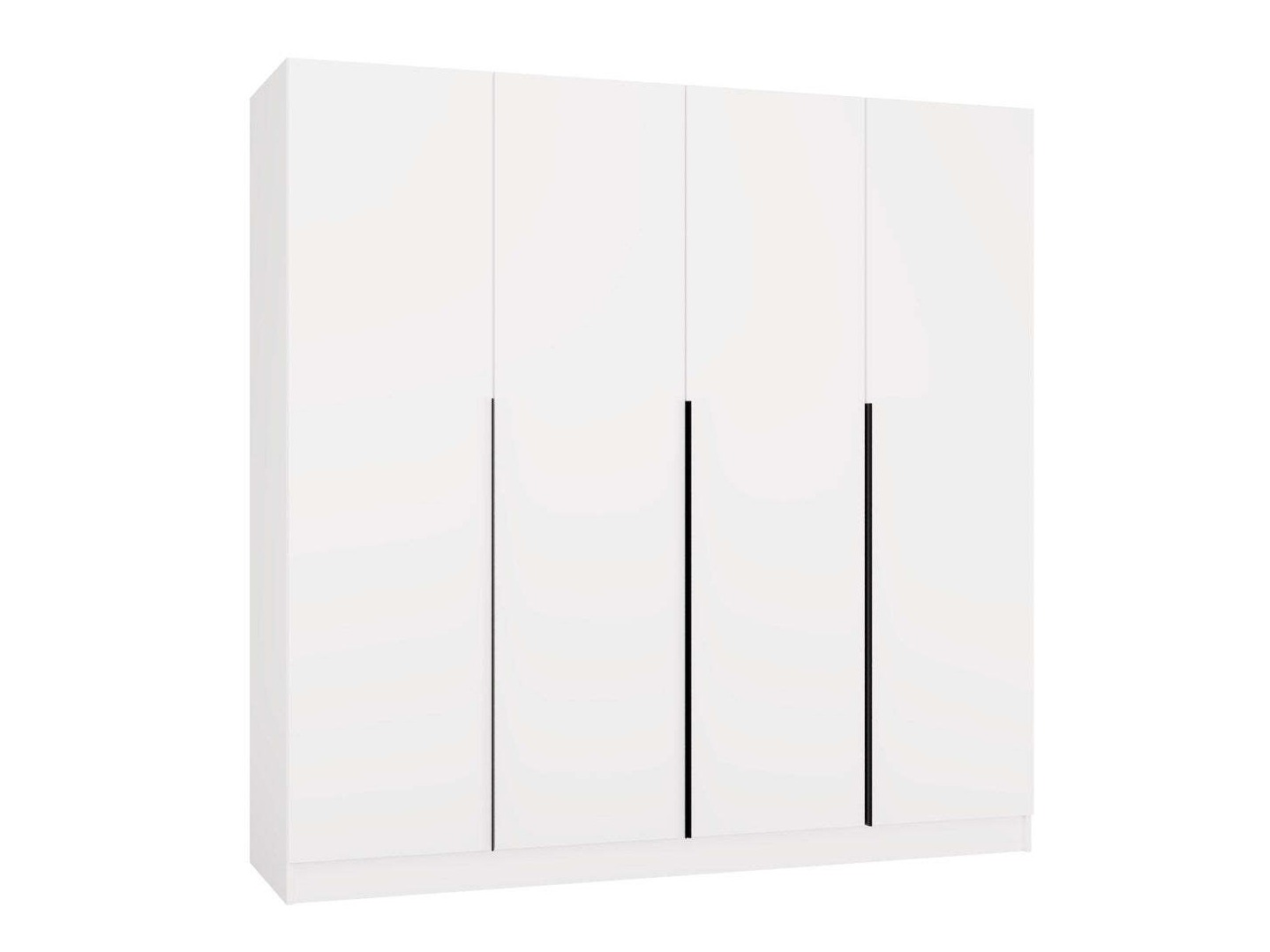 Kledingkast Mandeville 370 (Wit + Zwart)