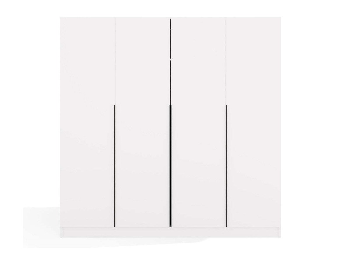 Kledingkast Mandeville 370 (Wit + Zwart)