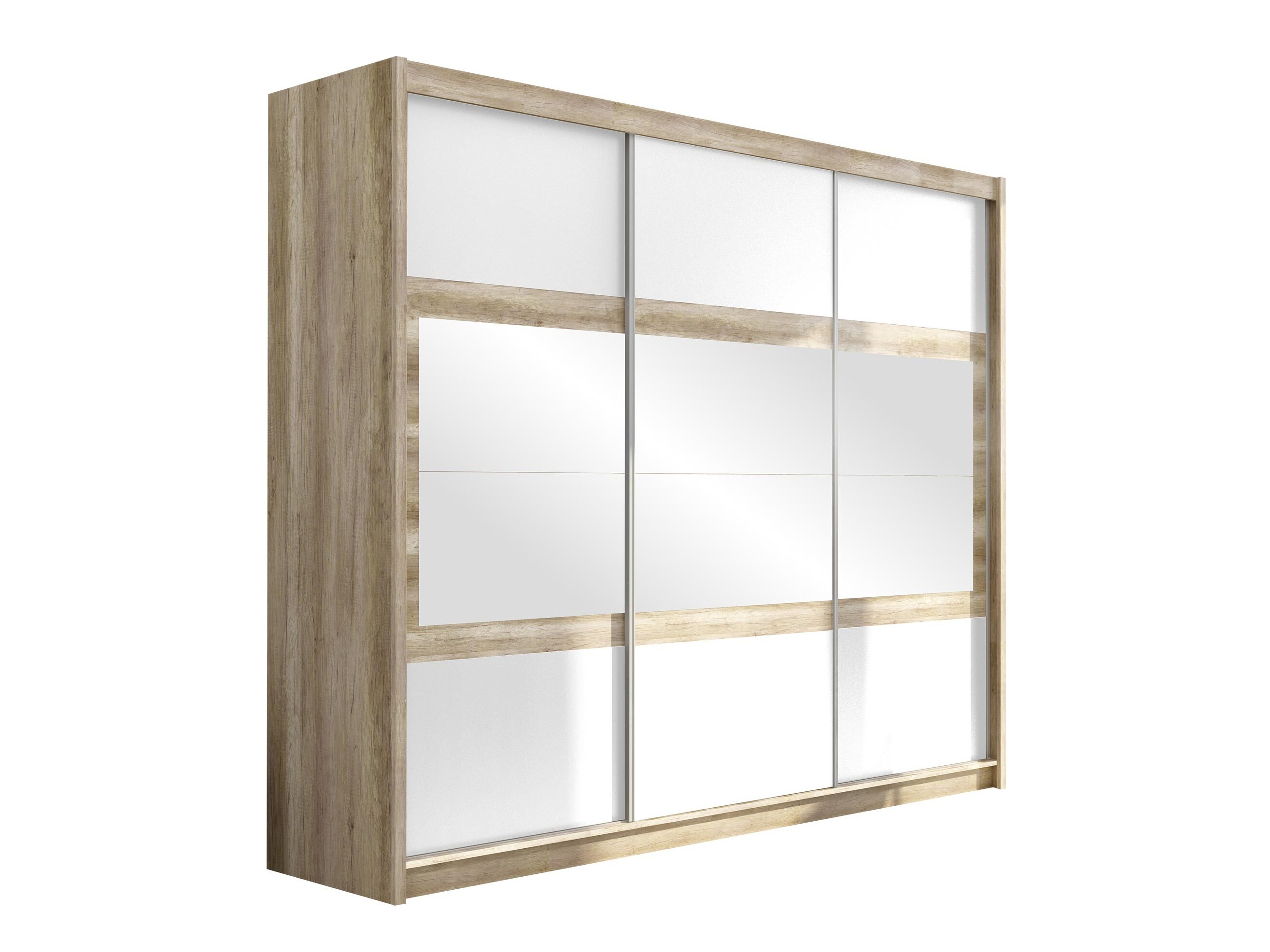 Kledingkast Honolulu 109 (Wit + Canyon eiken)