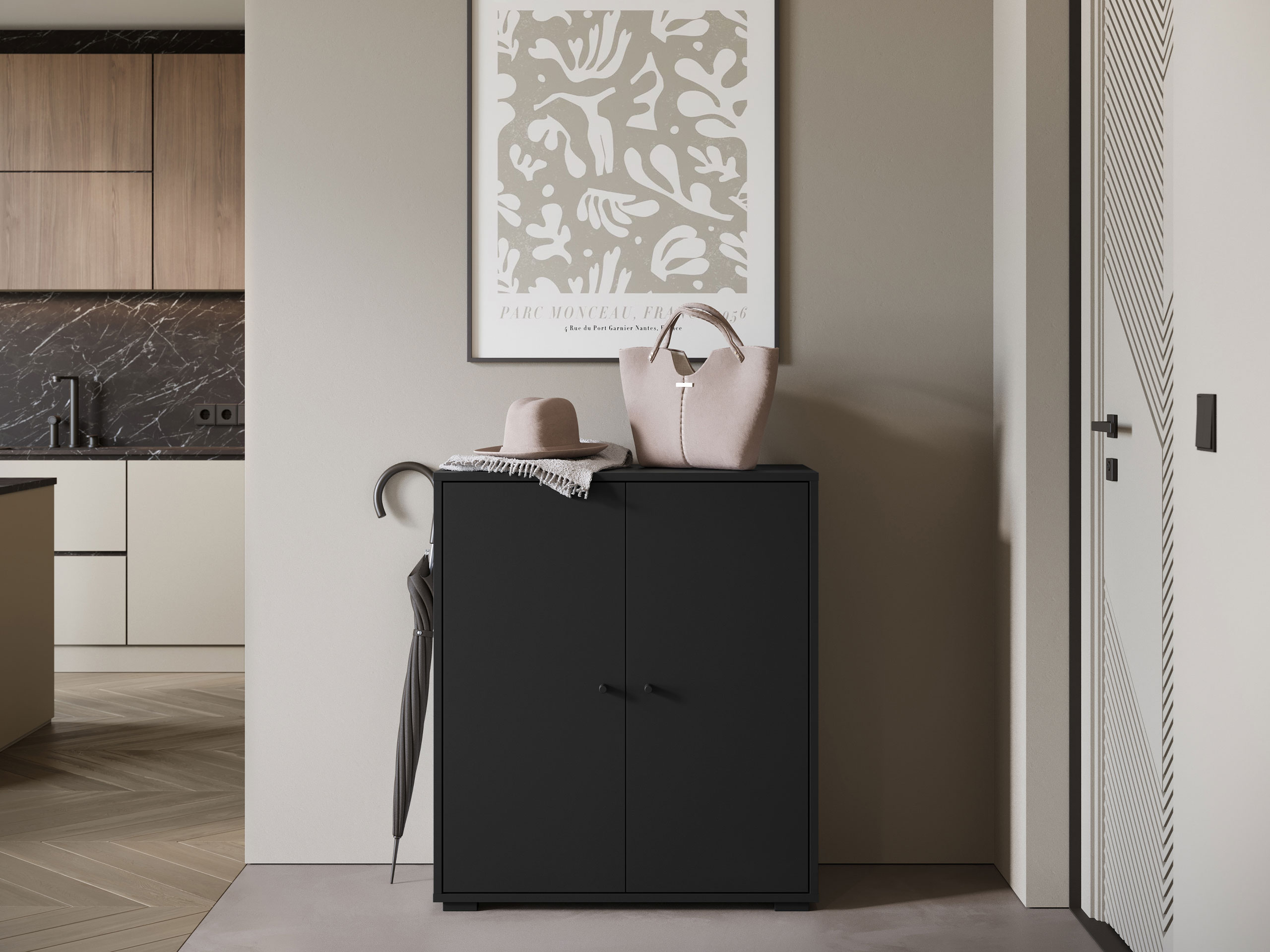 Dressoir Sarasota 195 (Zwart)