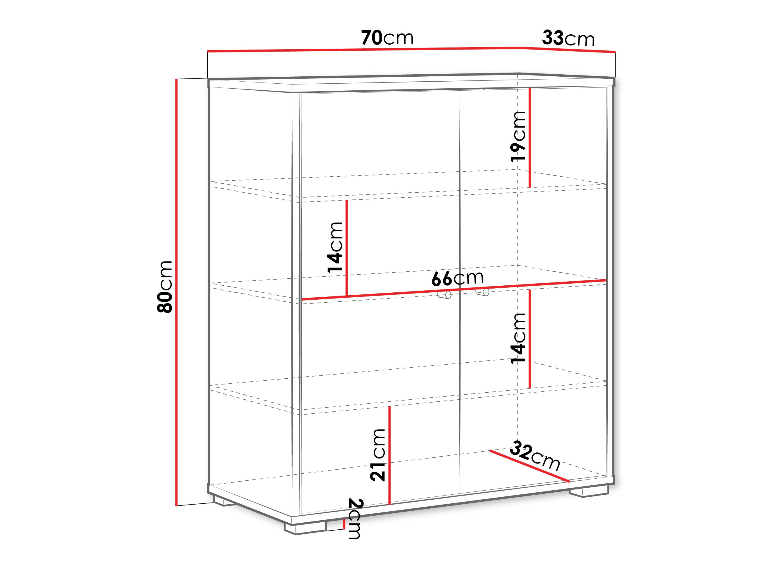 Dressoir Sarasota 195 (Zwart)