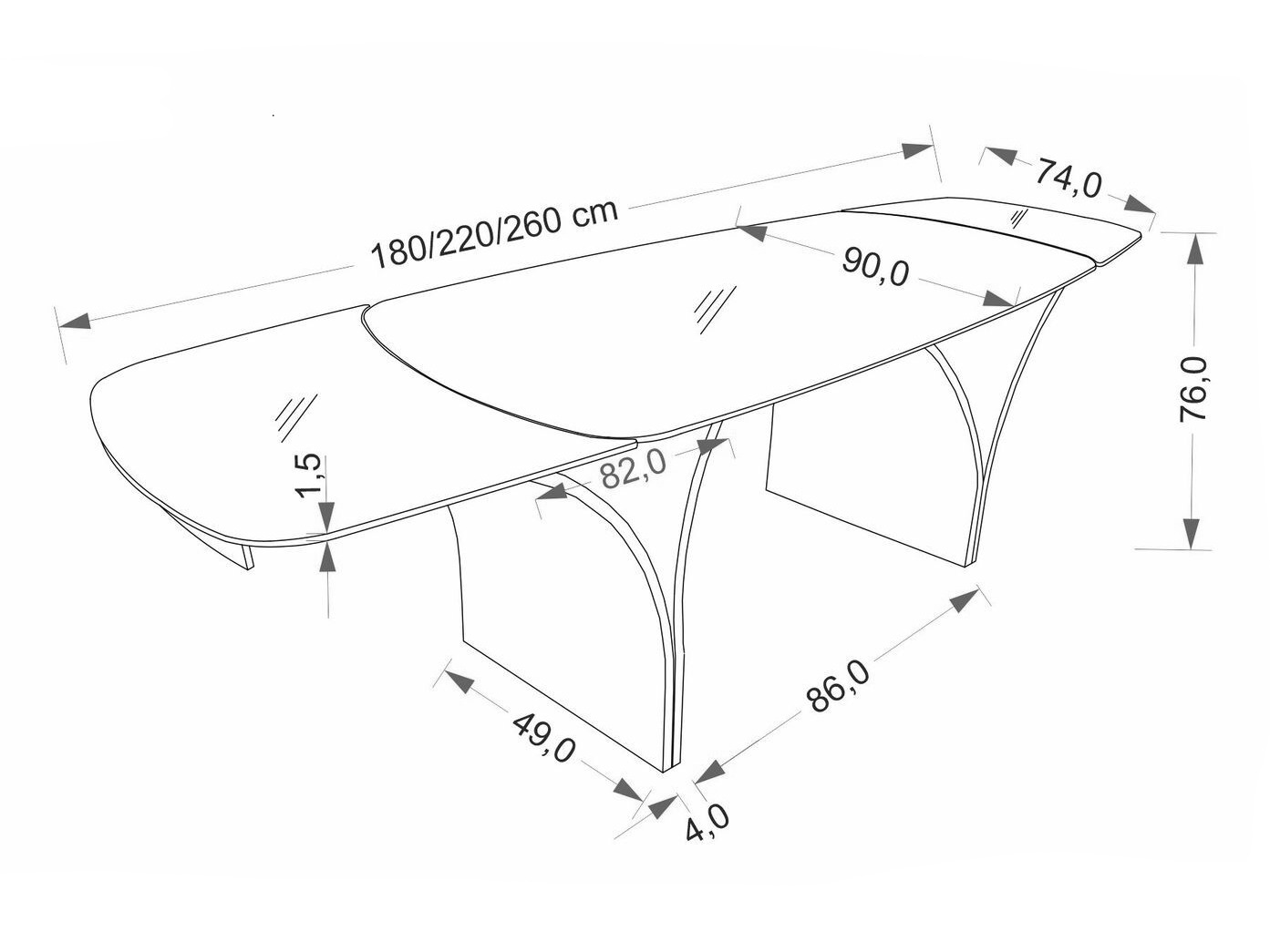 Tafel Houston 2136