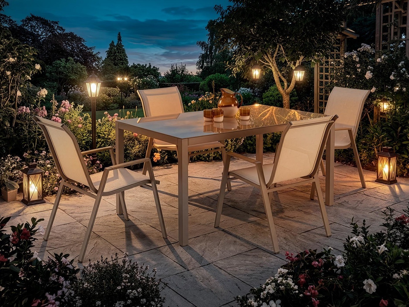 Outdoor tafel Houston 2141 (Beige + Cappuccino)