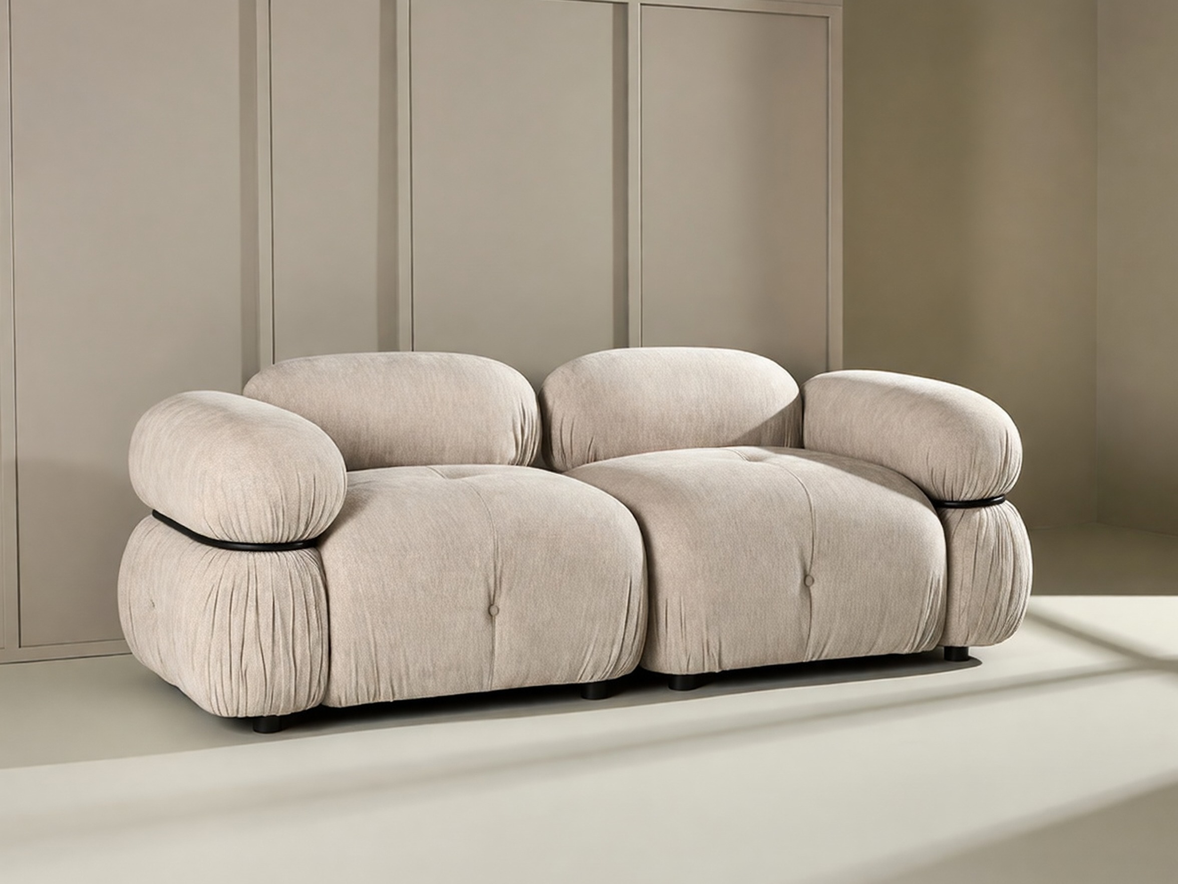 Modulaire sofa Evardale 103 (Beige + Zwart)