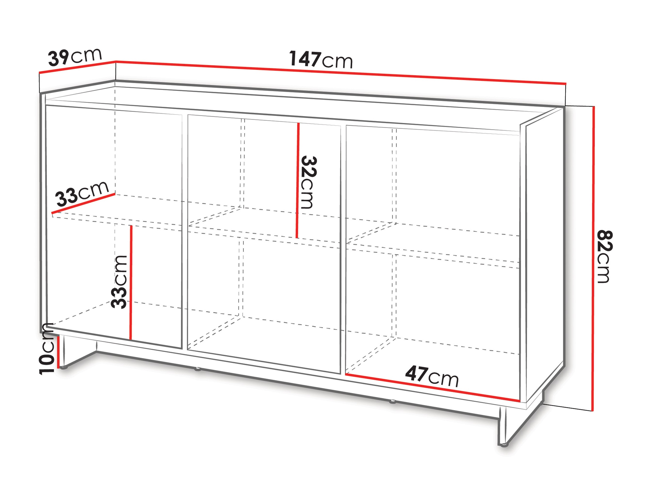 Dressoir Pirum (Kasjmier)