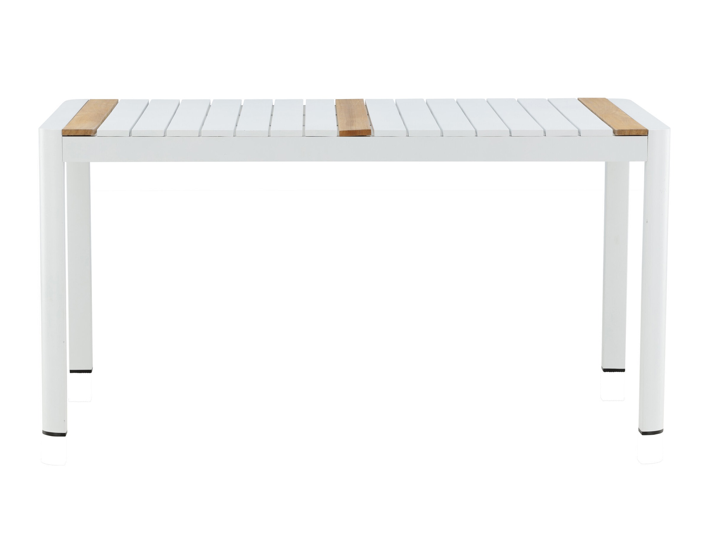 Tafel en stoelen set Dallas 5318 (Wit + Teak)