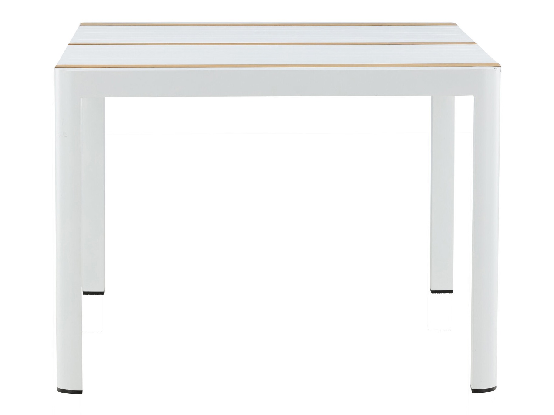 Tafel en stoelen set Dallas 5318 (Wit + Teak)
