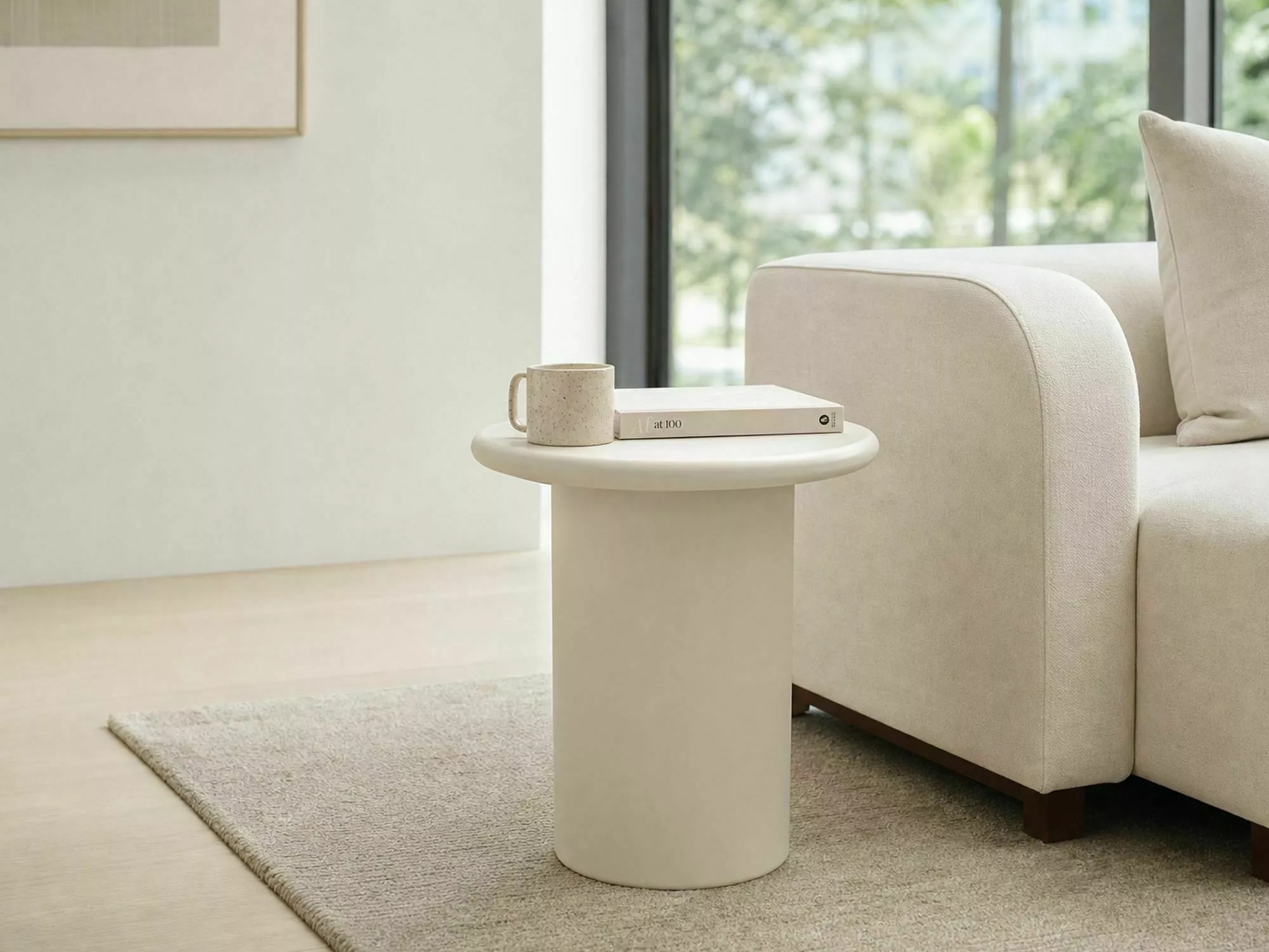 Bijzettafel Detroit 1002 (Licht beige)