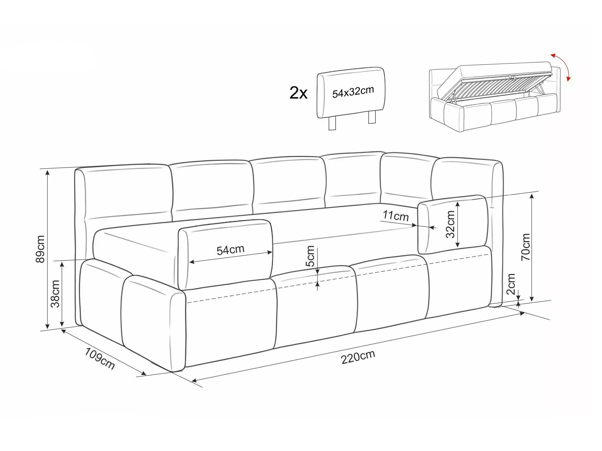 Bed Detroit 958 (Raven 24)