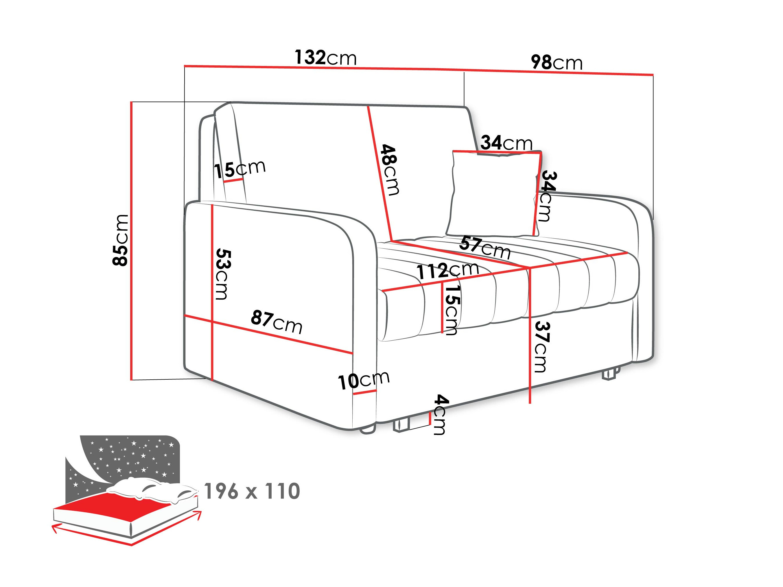 Slaapbank Columbus 259 (Polo 872)