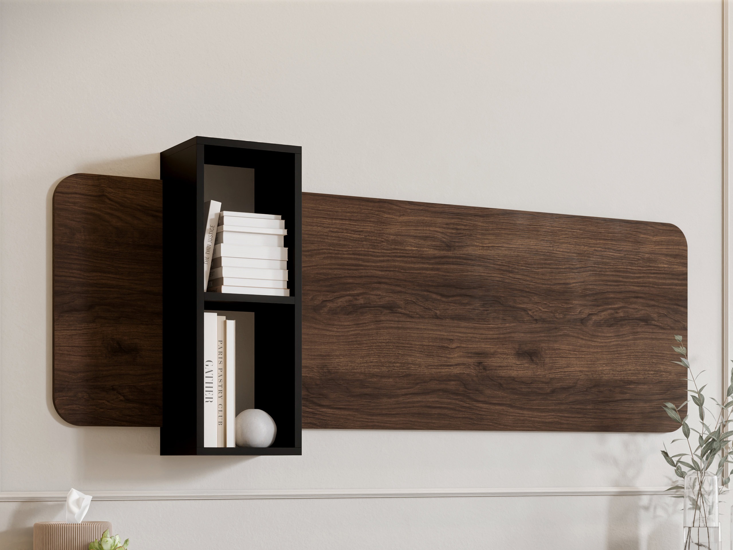 Wandplank Oratio (Notenhout)