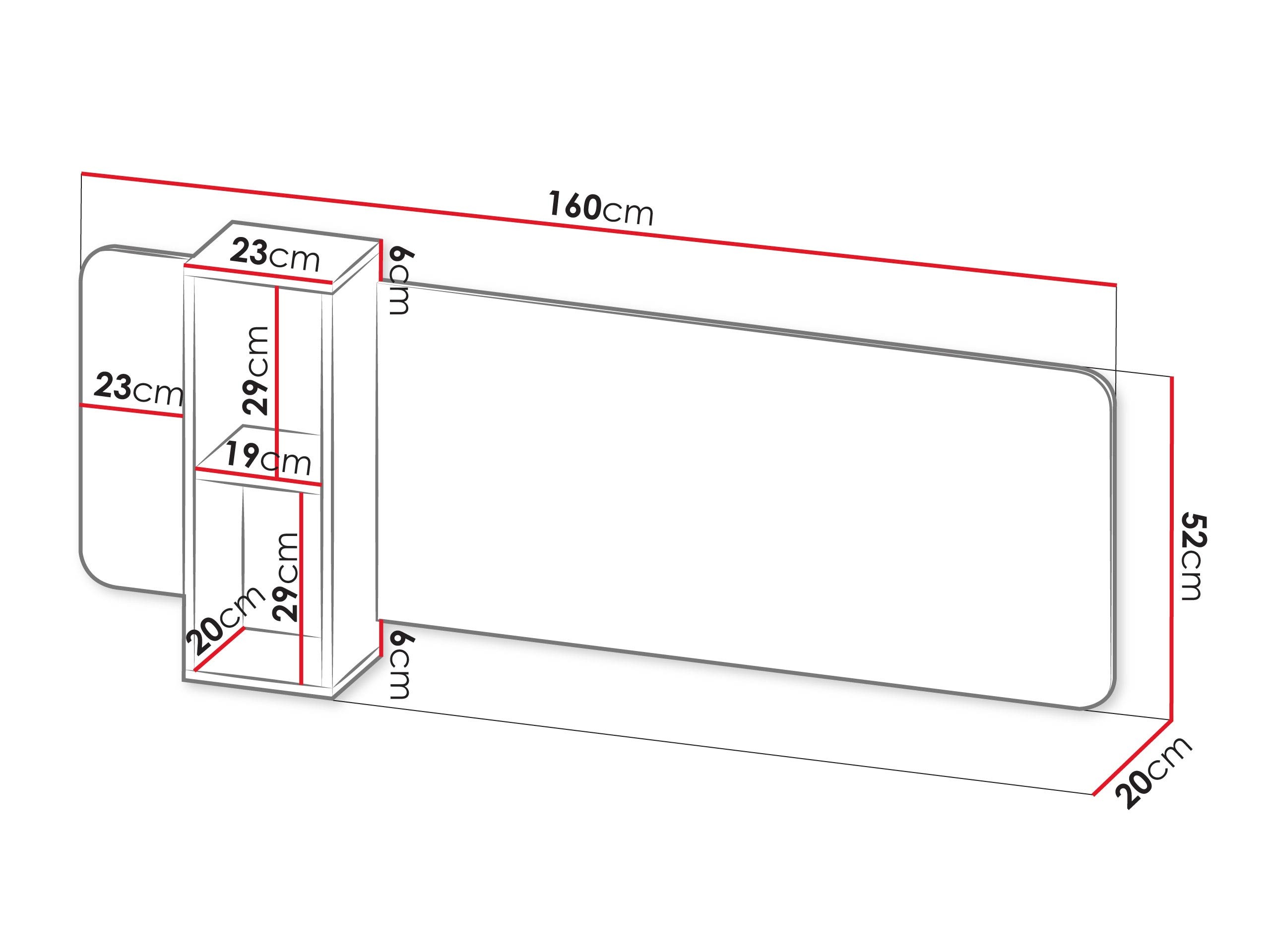 Wandplank Oratio (Notenhout)