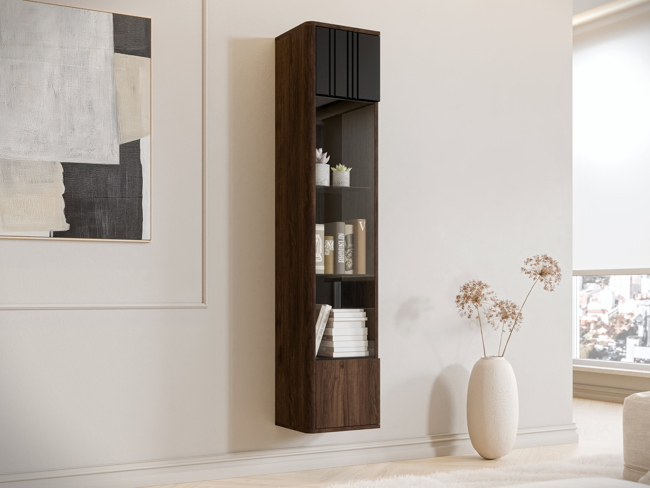 Wandplank Oratio II (Notenhout)