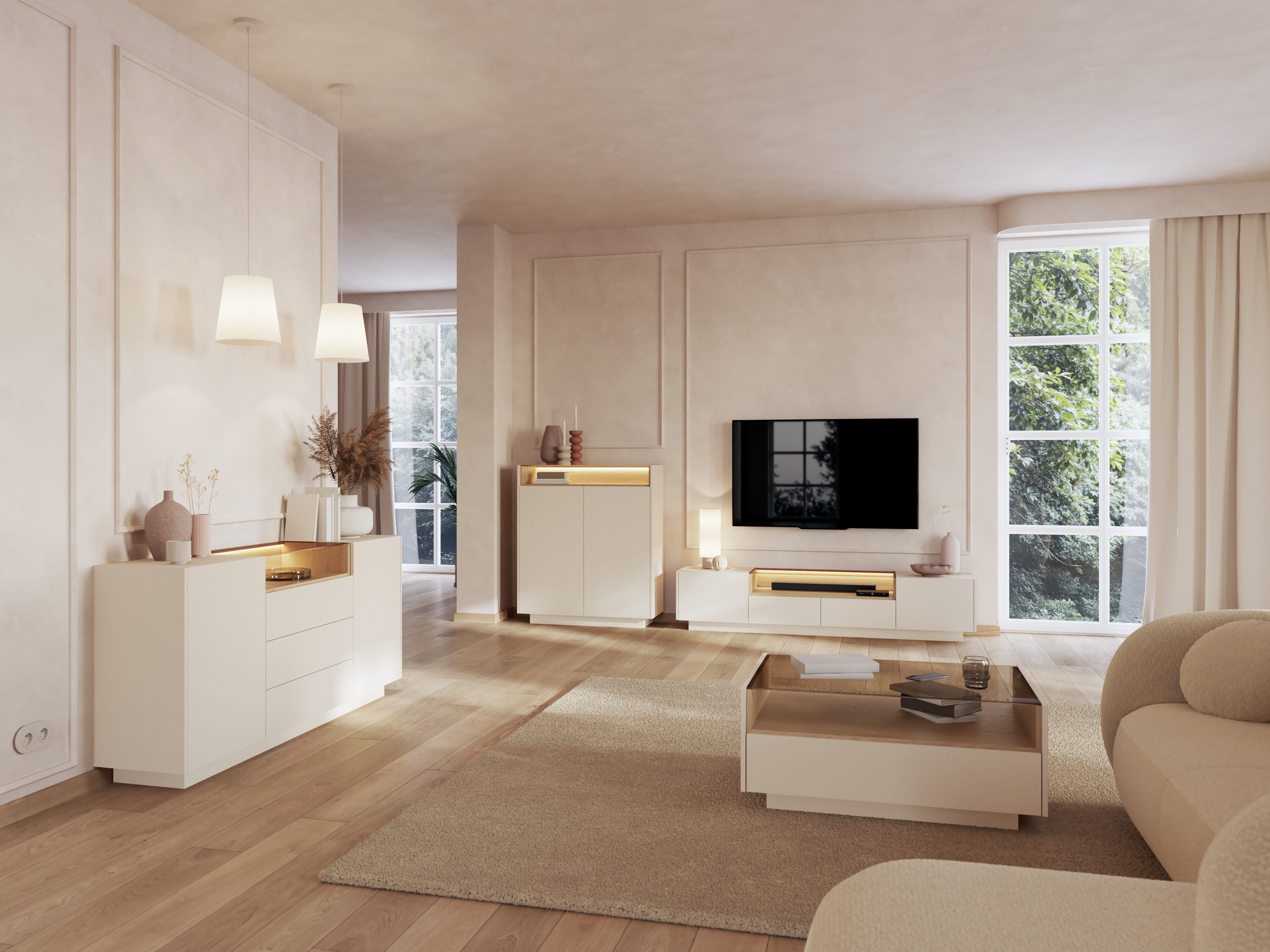 TV-meubel Salmeli 101 (Beige)