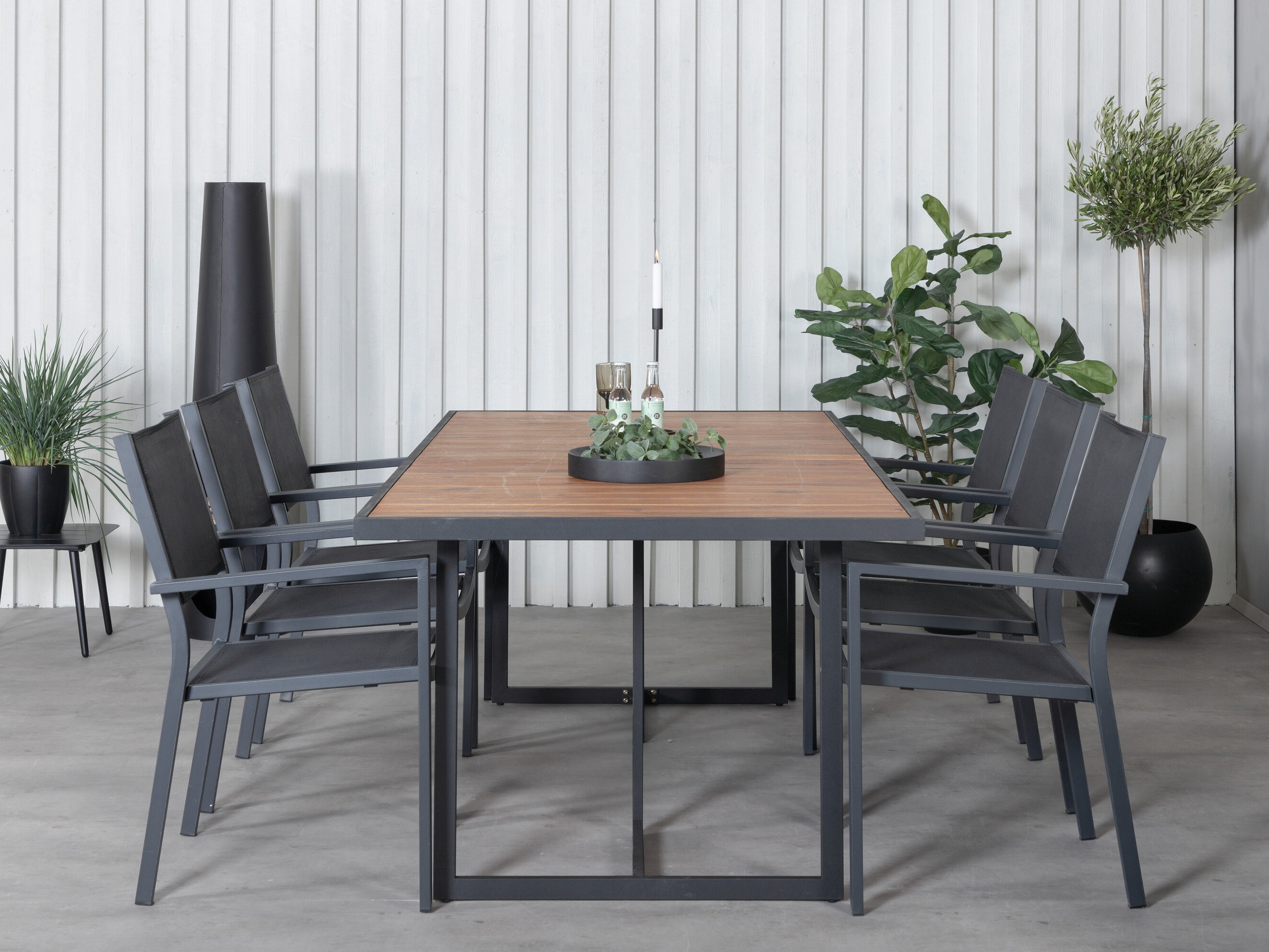Tafel en stoelen set Dallas 5324