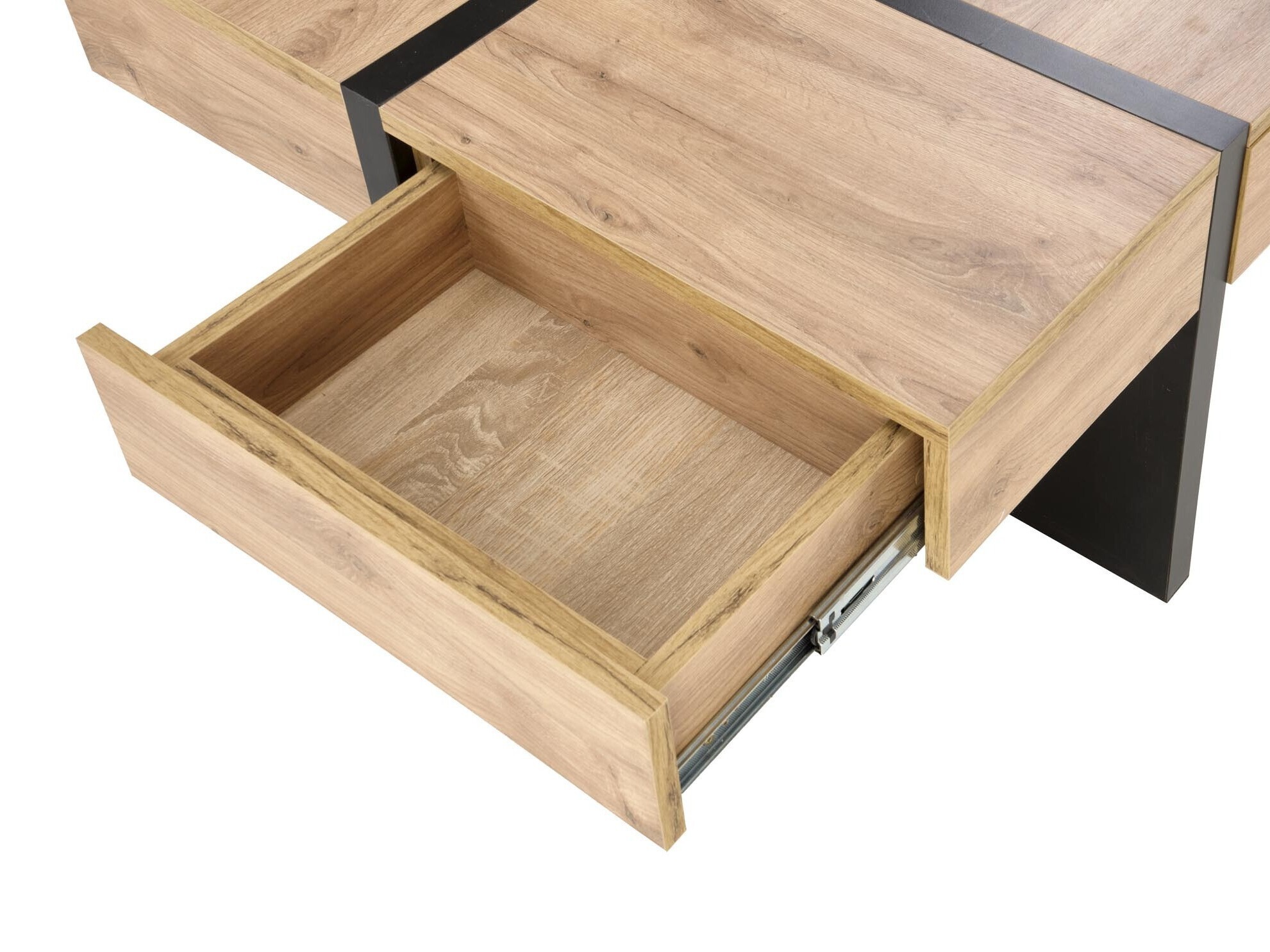 Salontafel Houston 1698 (Craft eiken + Zwart)