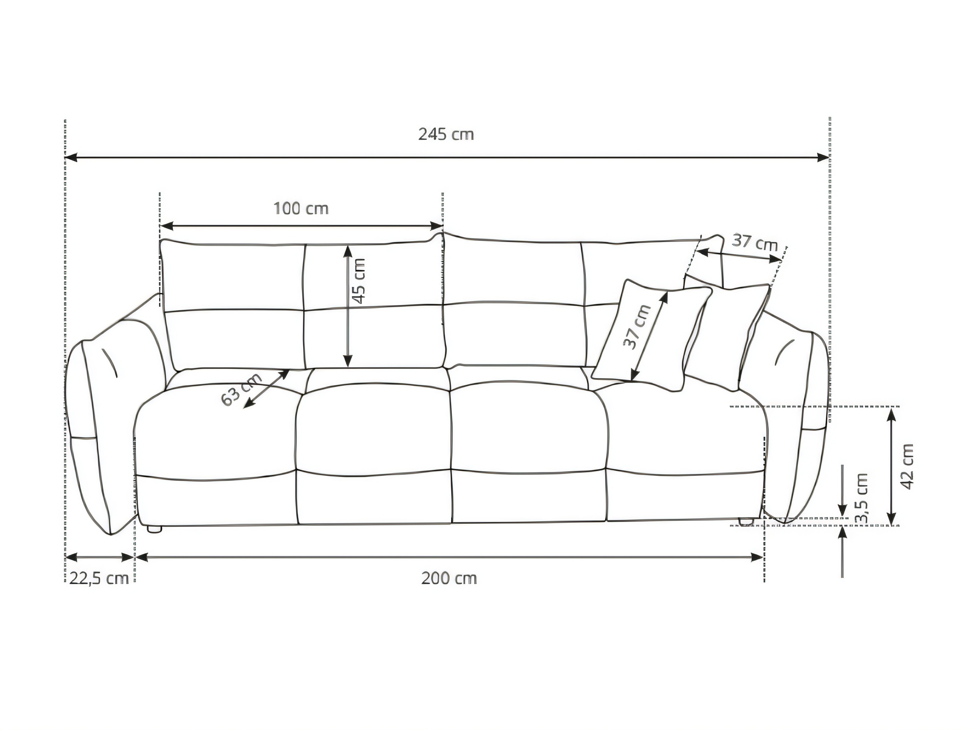 Slaapbank Kingston 206 (Sicuro 60)