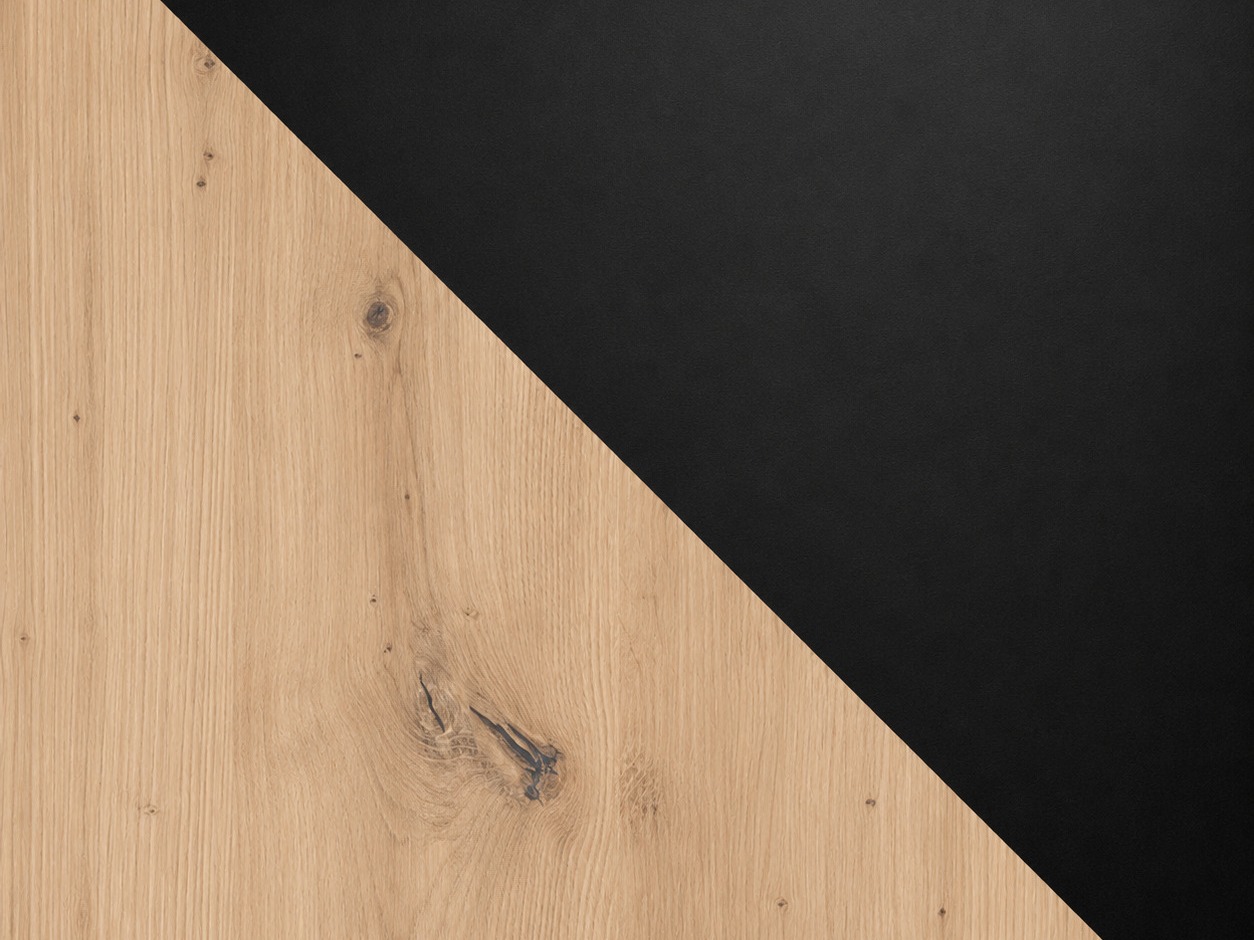 Tafel Victorville 328 (Zwart + Artisan eiken)
