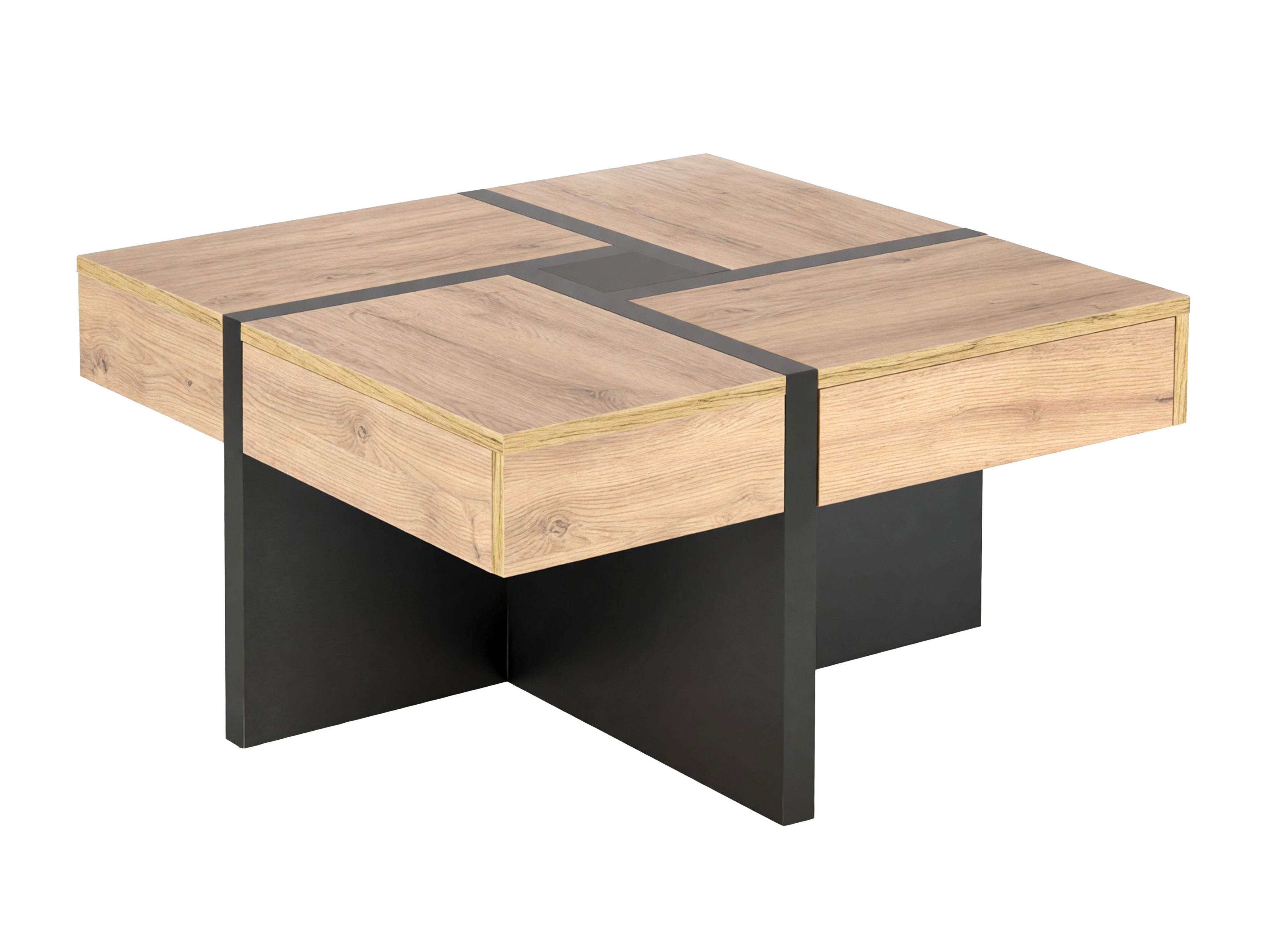 Salontafel Houston 1698 (Craft eiken + Zwart)