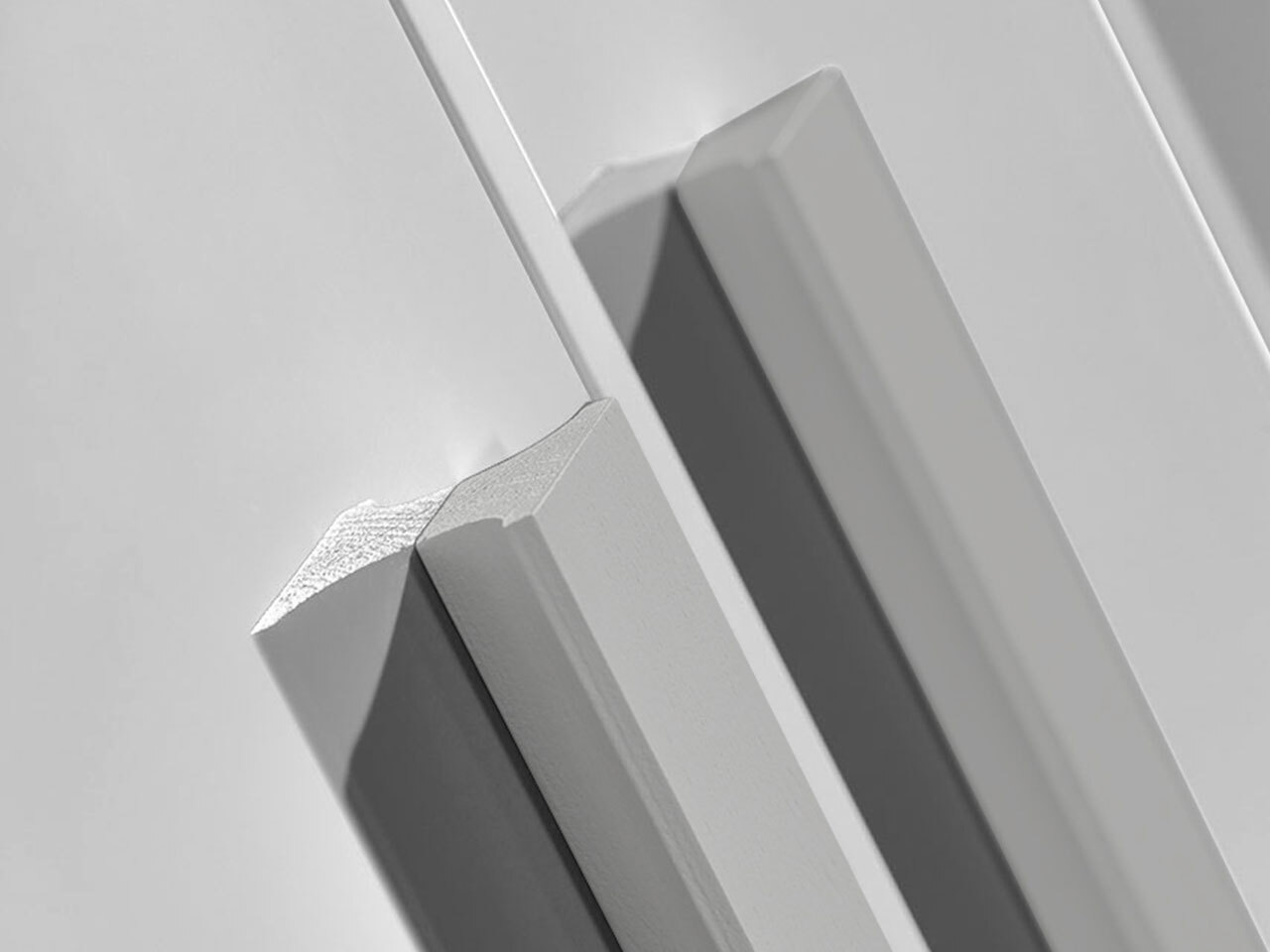 Bed Merevari 102 (Wit + Glanzend wit + Grijs)