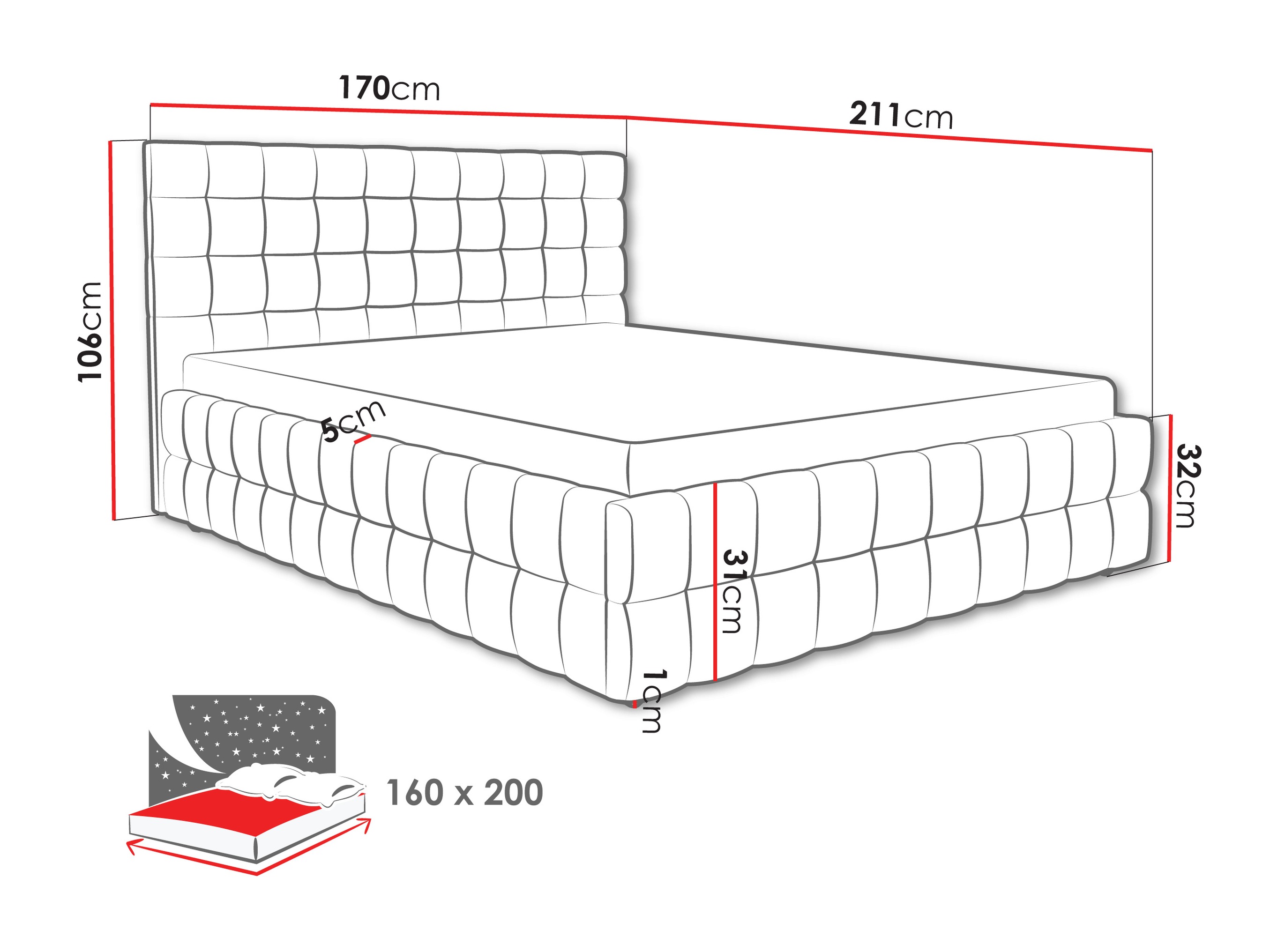 Bed Baltimore 205 (Fresh 03)
