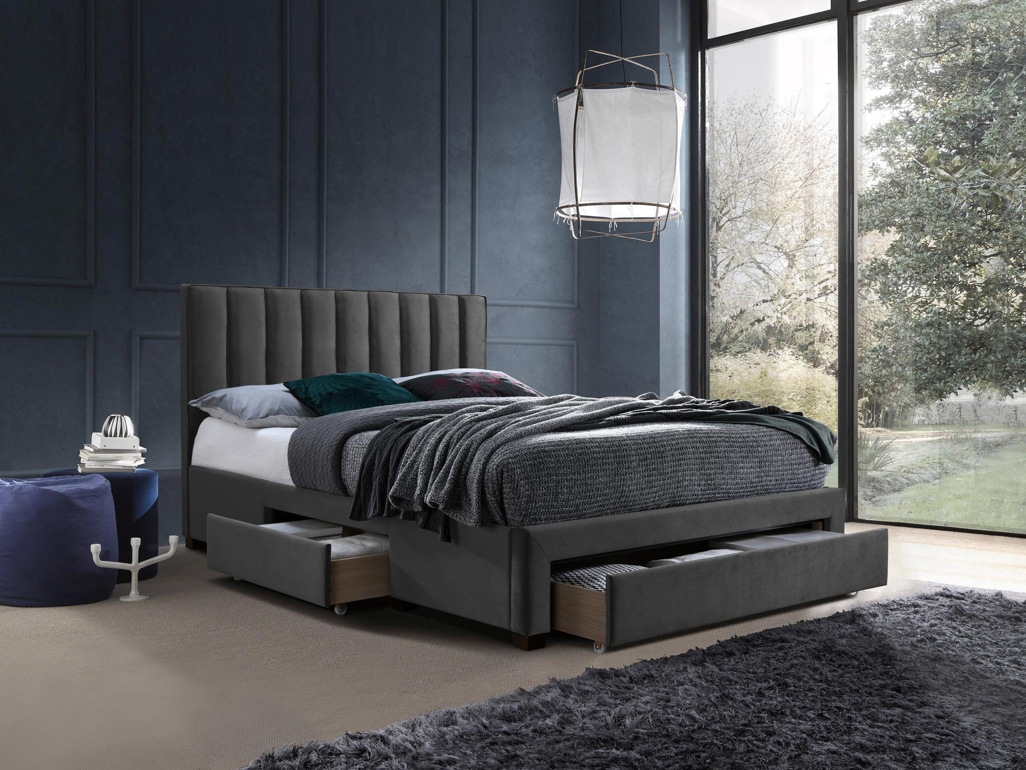 Bed Houston Fides (Grijs)