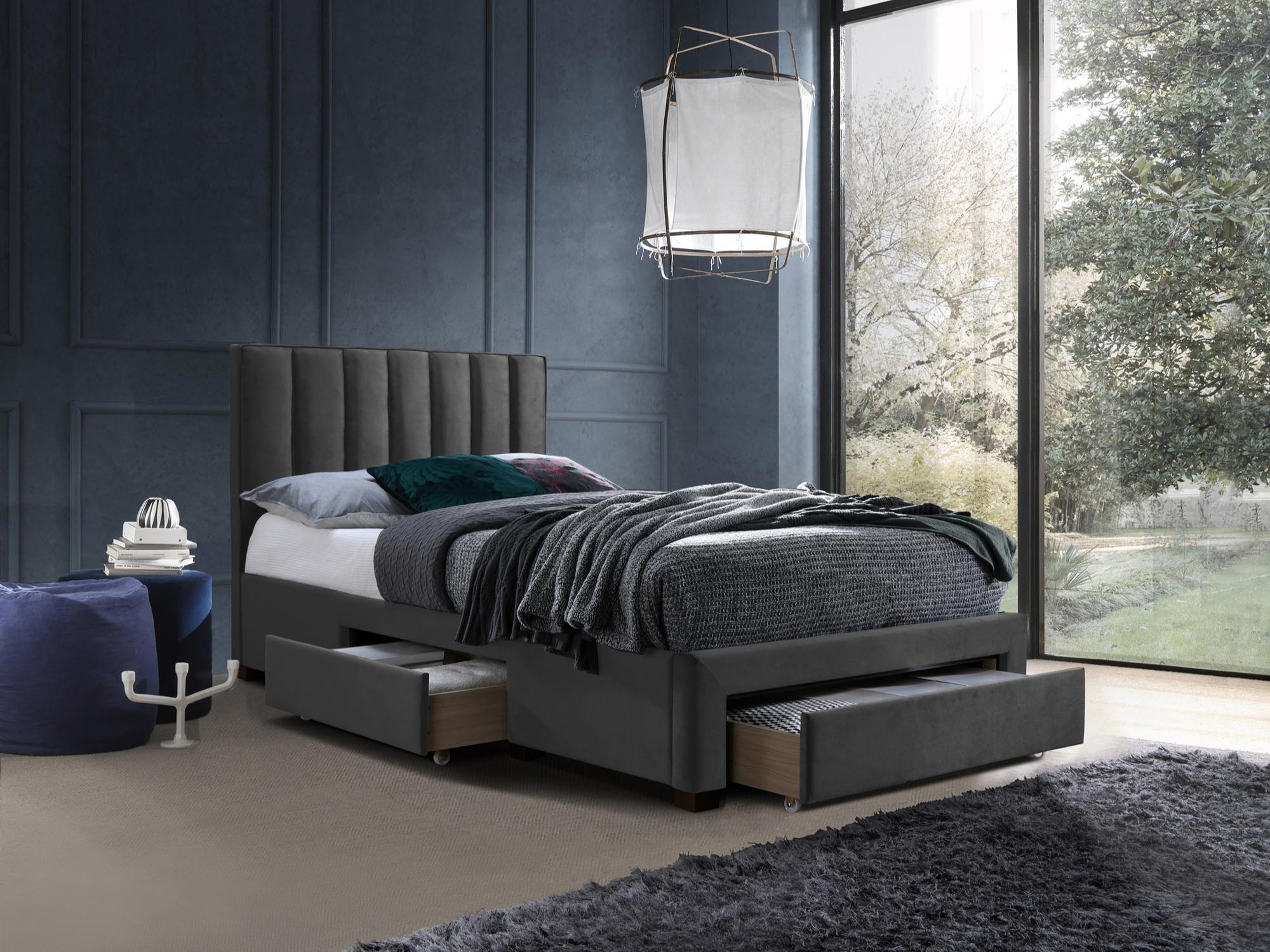 Bed Houston Fides (Grijs)
