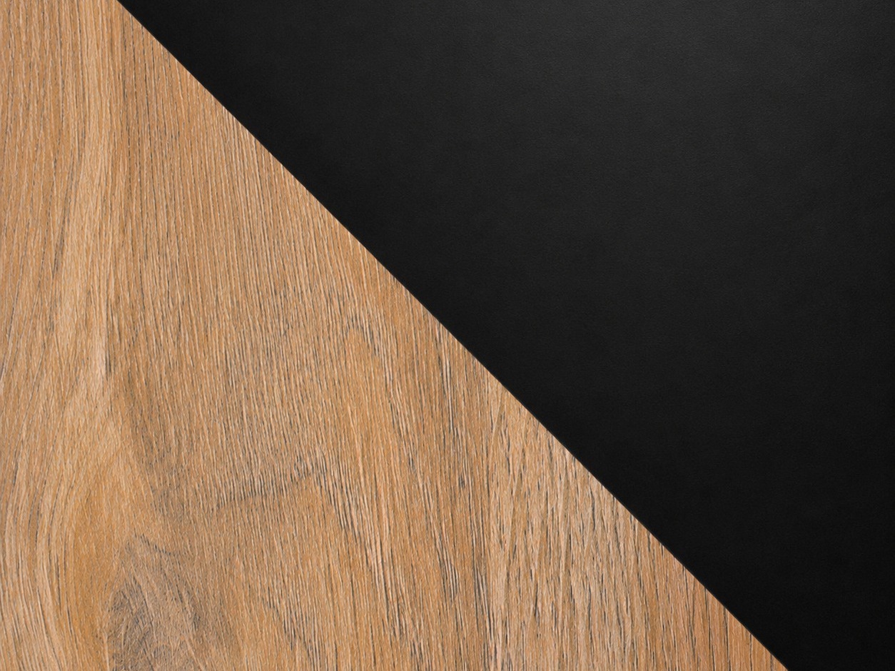 Tafel Victorville 378 (Wotan eik + Zwart)