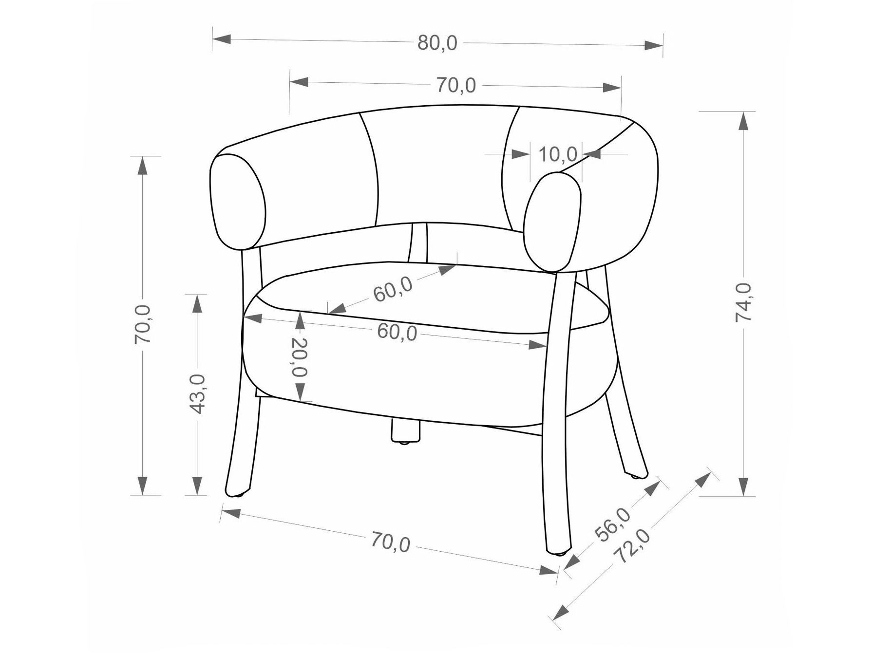 Fauteuil Houston 2162